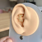 Selene Noire Daith Earring-Daith Earring-Elara Body Jewelry