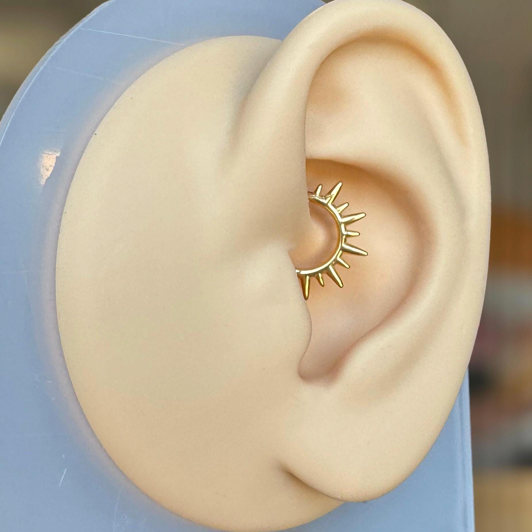 Solar Flare Daith Earring-Daith Earring-Elara Body Jewelry