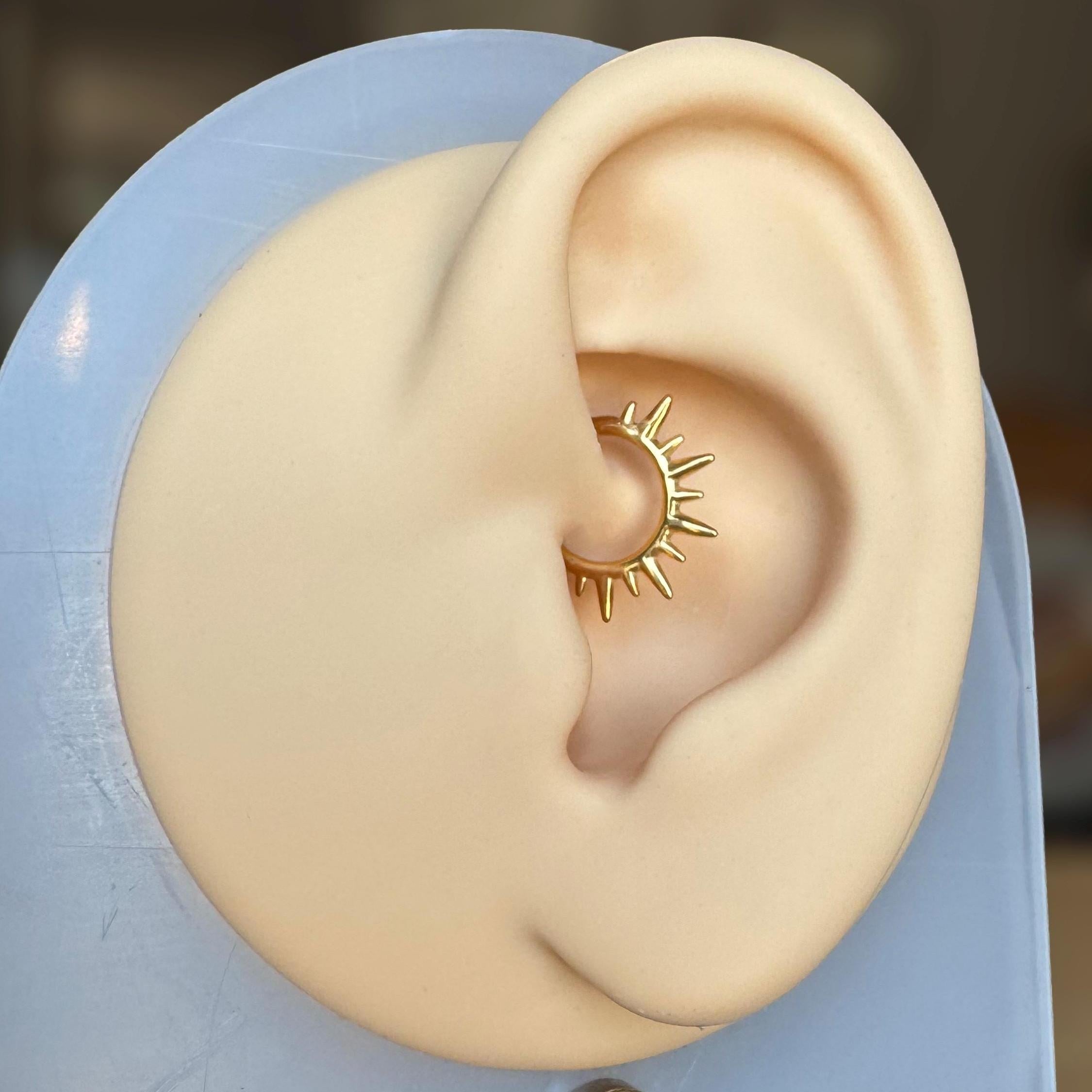 Solar Flare Daith Earring-Daith Earring-Elara Body Jewelry