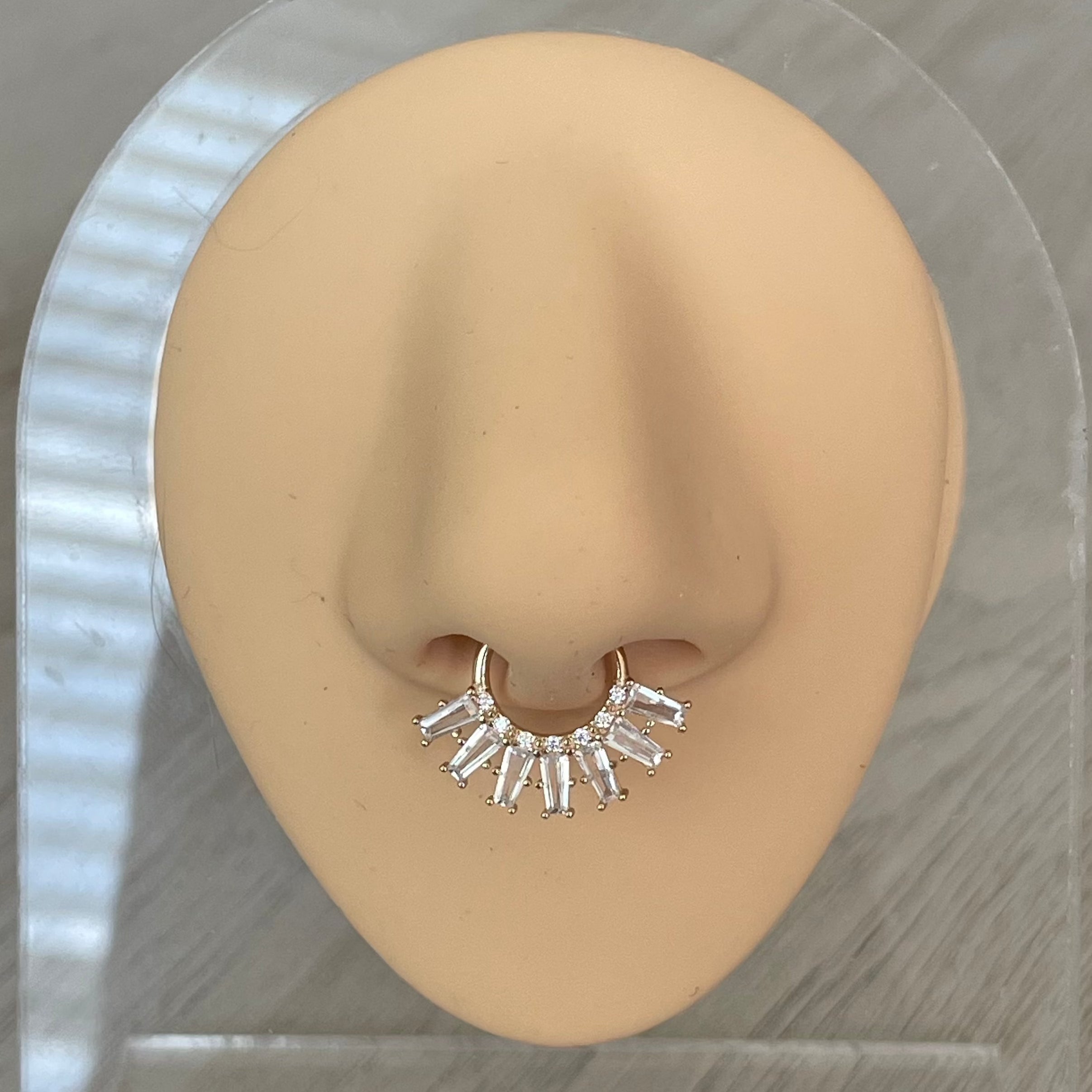 Solara Halo Septum Ring-Septum Ring-Elara Body Jewelry
