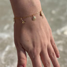 Solara Tides Gold Fill Charm Bracelet-Elara Body Jewelry