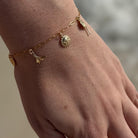 Solara Tides Gold Fill Charm Bracelet-Elara Body Jewelry