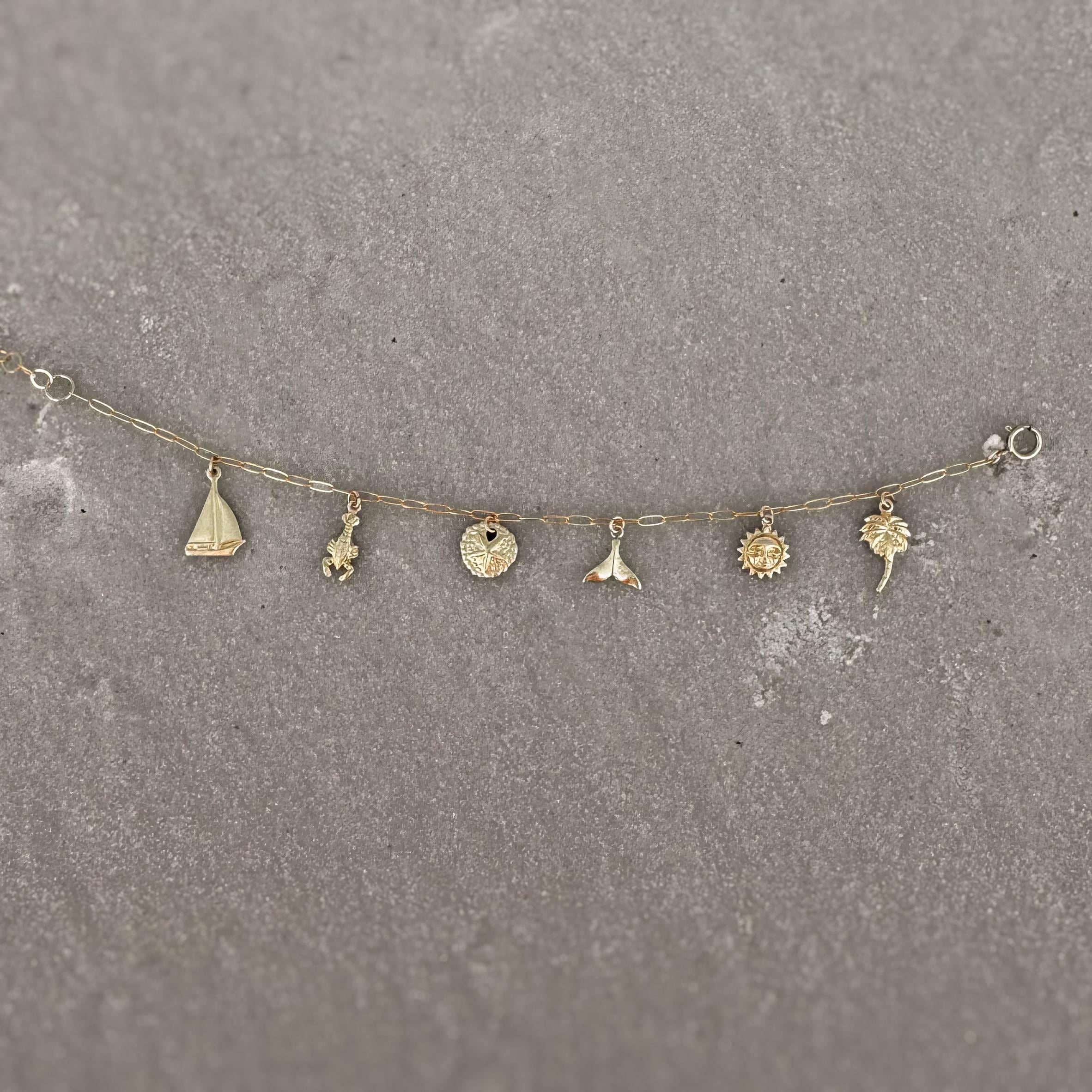 Solara Tides Gold Fill Charm Bracelet-Bracelet-Elara Body Jewelry