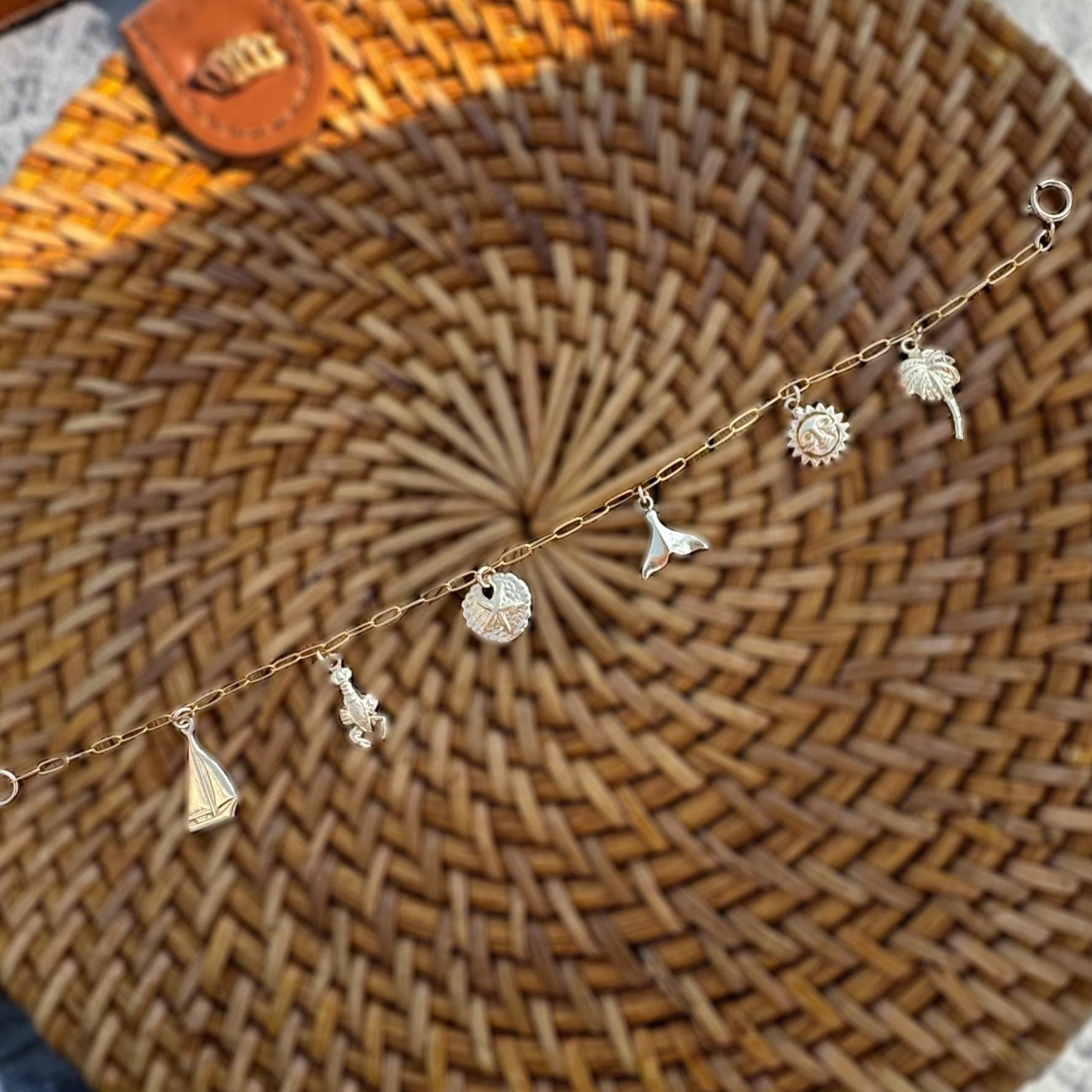 Solara Tides Gold Fill Charm Bracelet-Elara Body Jewelry