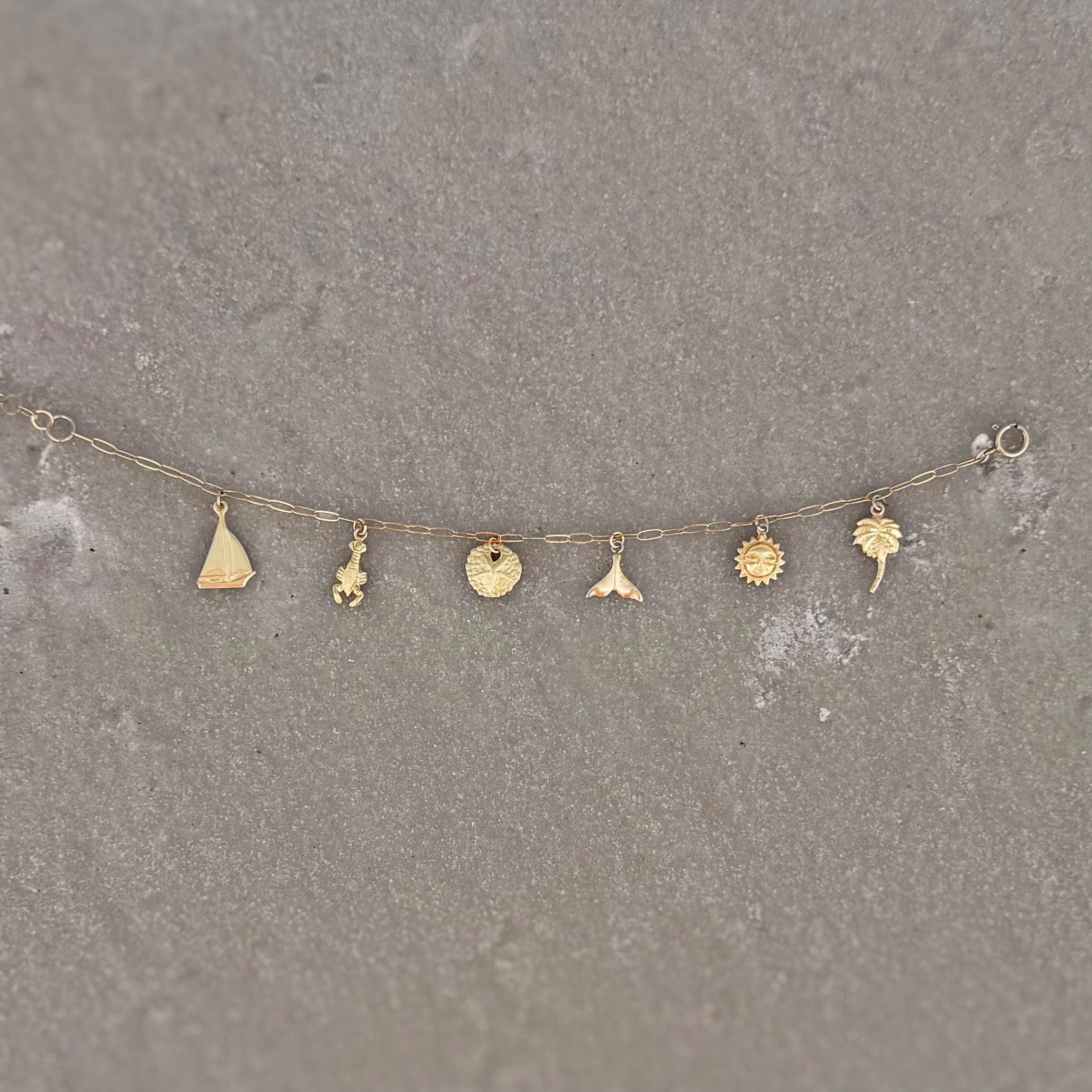 Solara Tides Gold Fill Charm Bracelet-Bracelet-Elara Body Jewelry