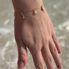 Solara Tides Gold Fill Charm Bracelet-Bracelet-Elara Body Jewelry