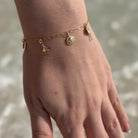 Solara Tides Gold Fill Charm Bracelet-Elara Body Jewelry