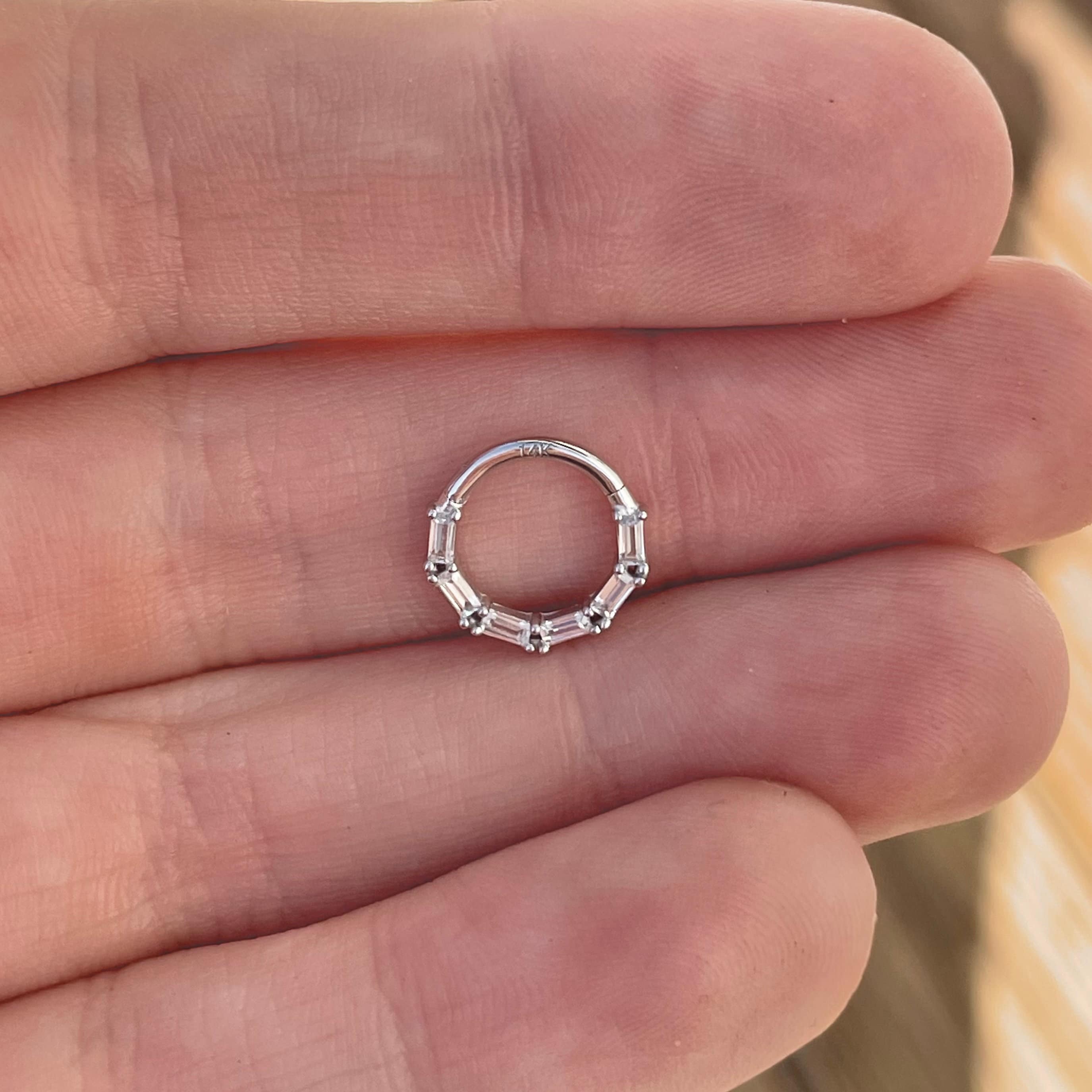 Solenne Daith Earring-Daith Earring-Elara Body Jewelry