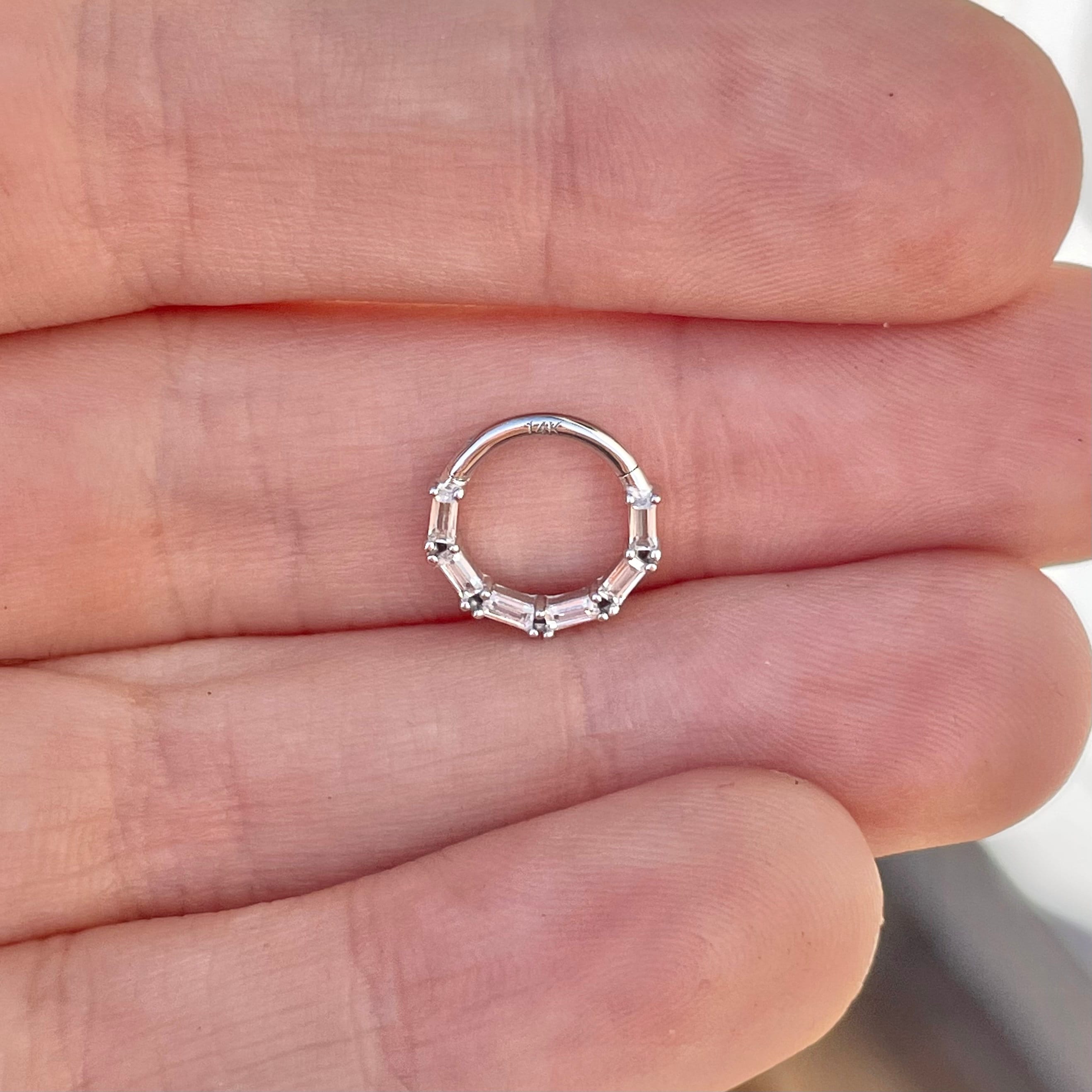 Solenne Daith Earring-Daith Earring-Elara Body Jewelry