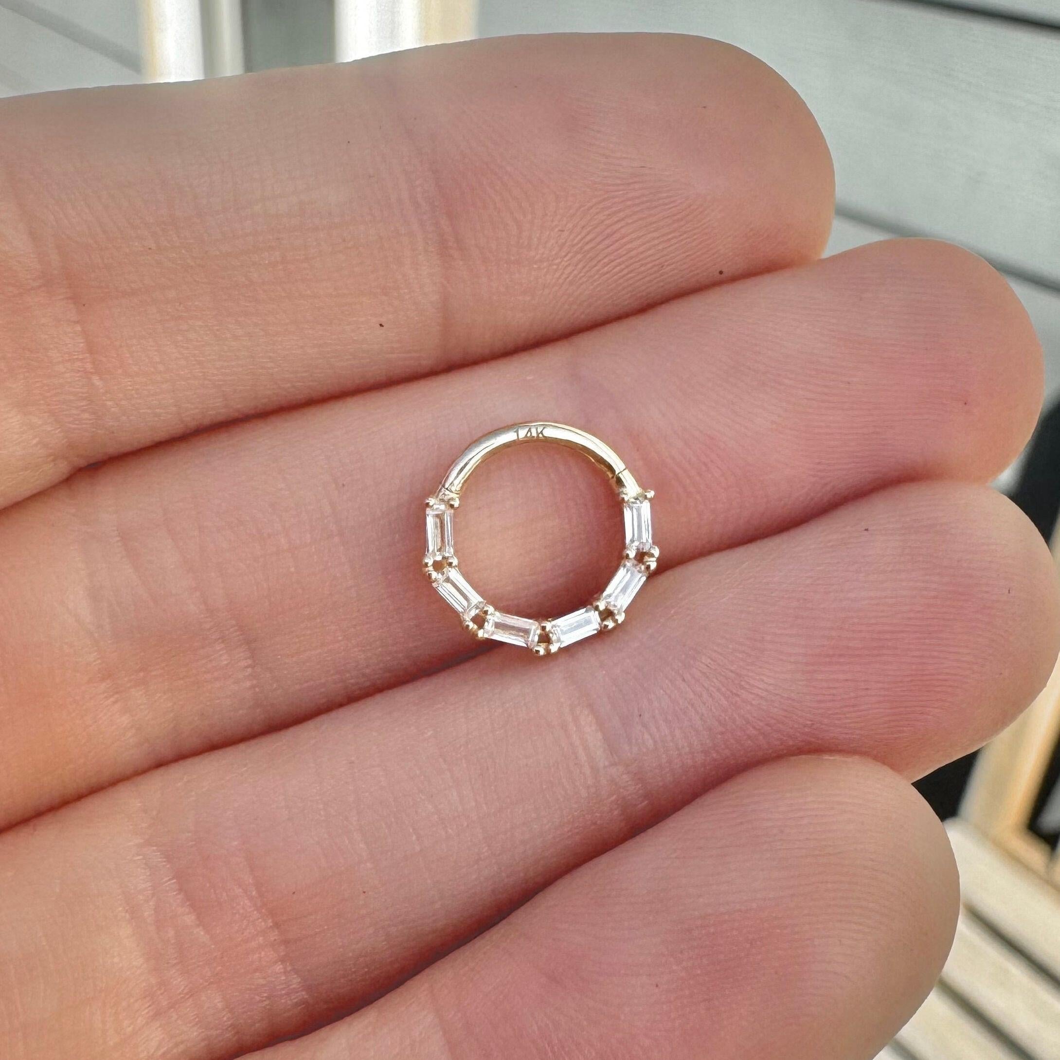 Solenne Daith Earring-Daith Earring-Elara Body Jewelry