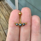 The Black Pearl II Belly Button Ring-Belly Button Rings-Elara Body Jewelry