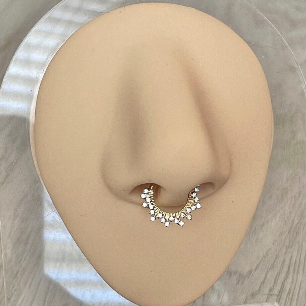 Twilight Diadem Septum Ring-Septum Ring-Elara Body Jewelry