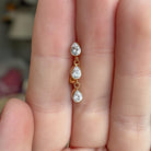 Valora Tears Belly Button Ring-Belly Button Rings-Elara Body Jewelry