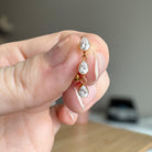 Valora Tears Belly Button Ring-Belly Button Rings-Elara Body Jewelry