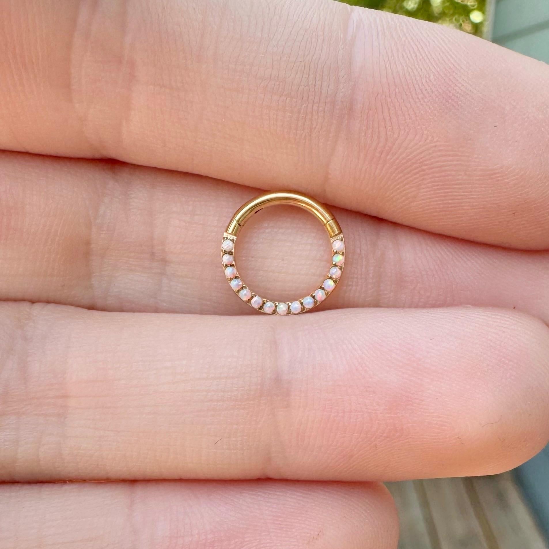 Verite Opale Daith Earring-Daith Earring-Elara Body Jewelry