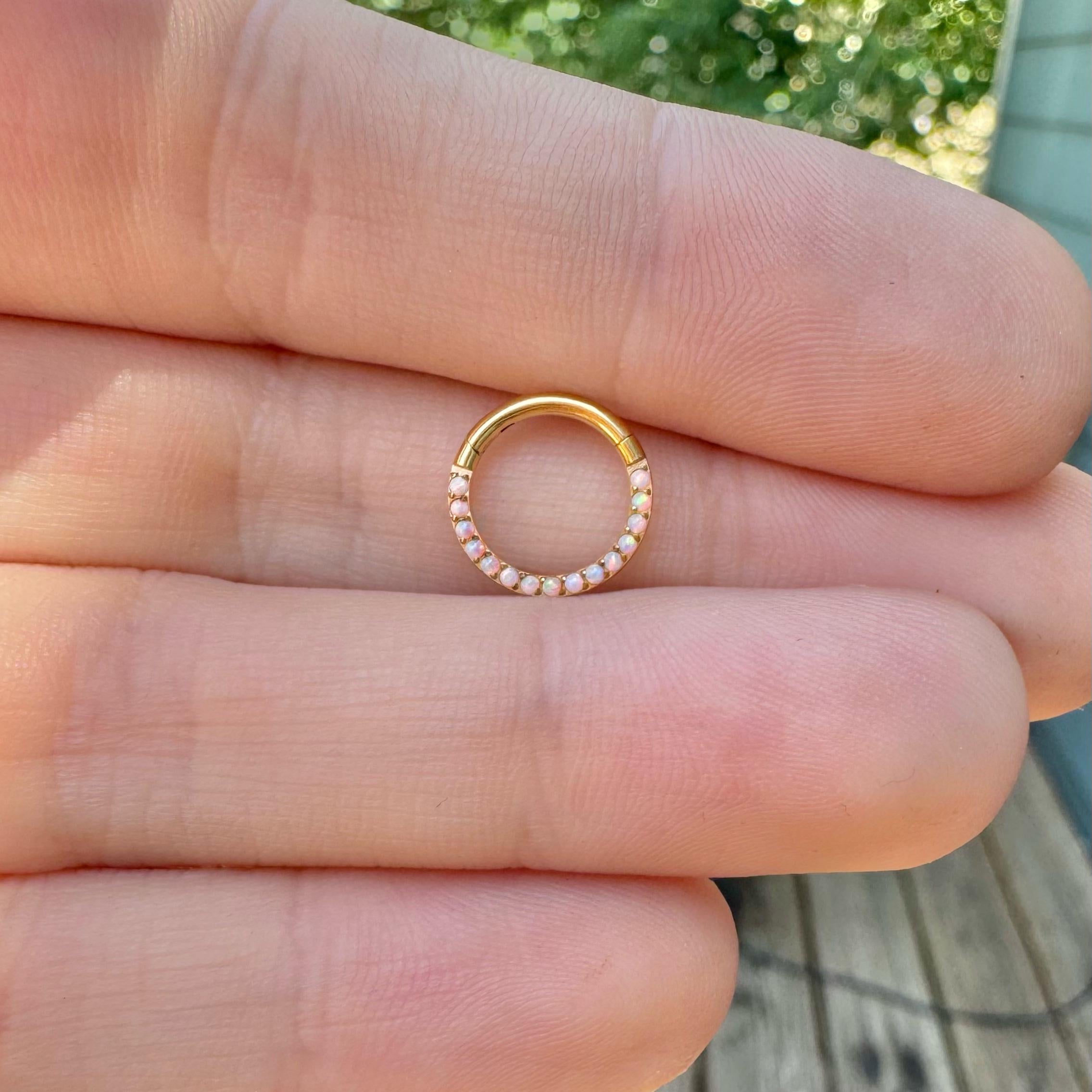 Verite Opale Daith Earring-Daith Earring-Elara Body Jewelry