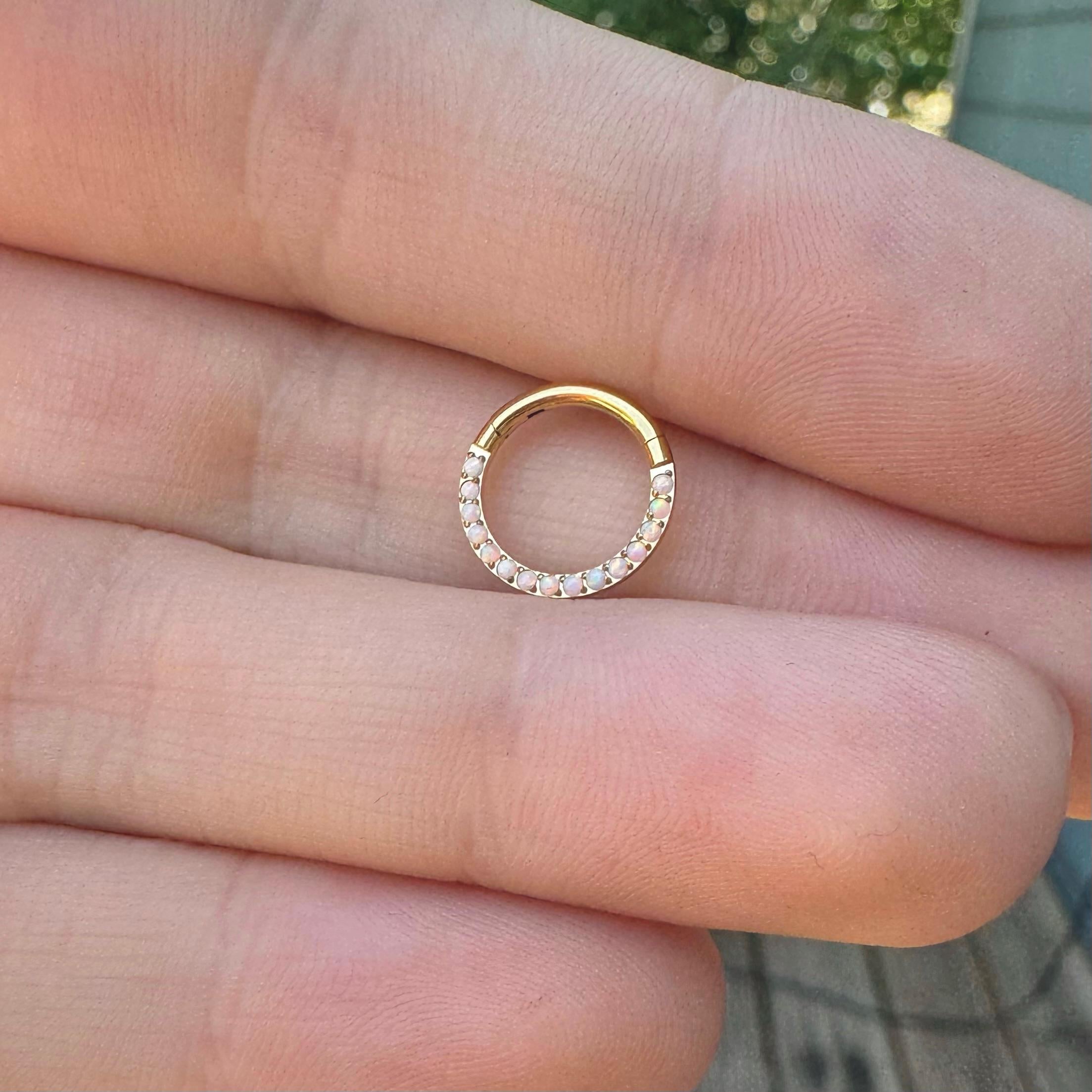 Verite Opale Daith Earring-Daith Earring-Elara Body Jewelry