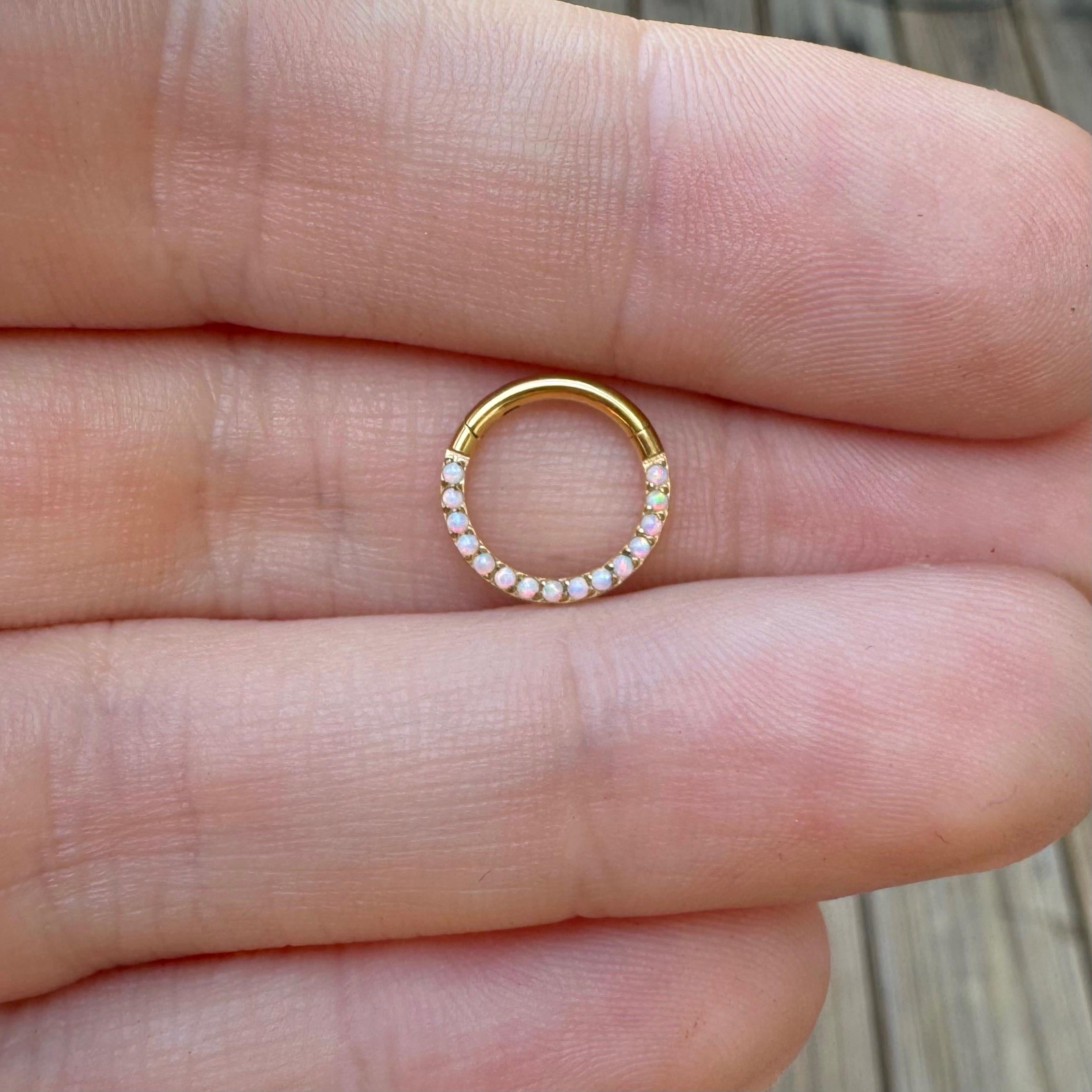 Verite Opale Daith Earring-Daith Earring-Elara Body Jewelry