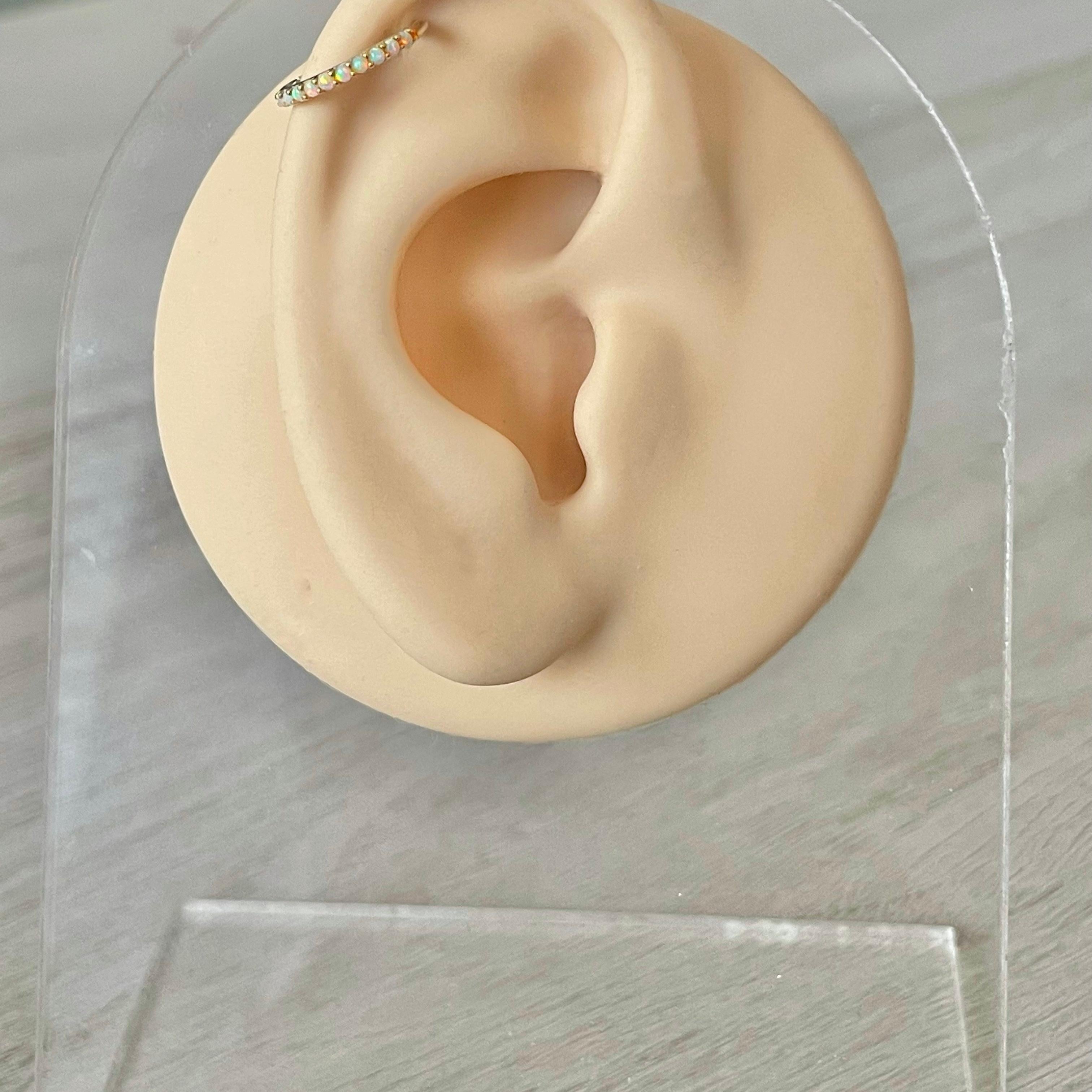 Verite Opale Helix Earring-Cartilage Earring-Elara Body Jewelry