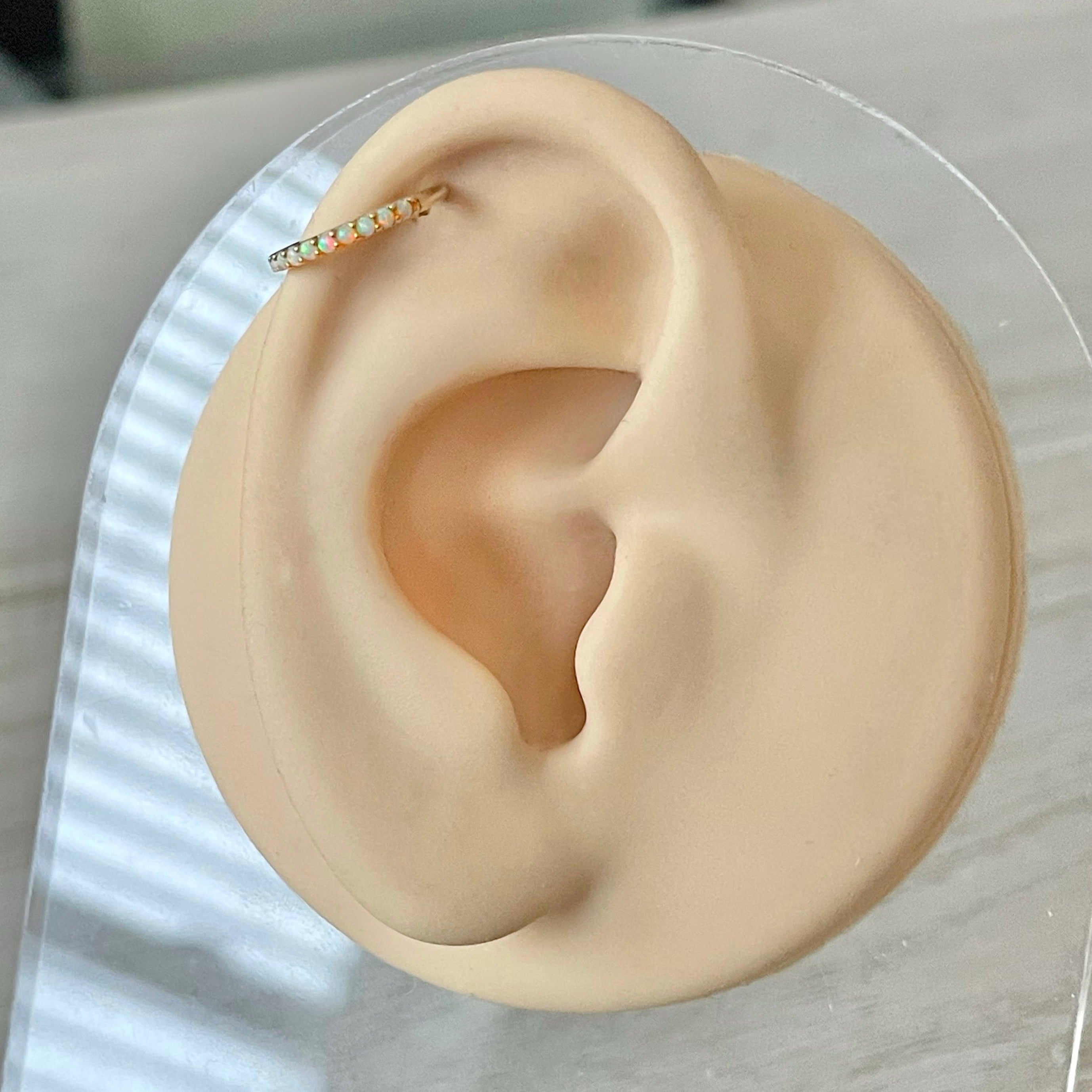 Verite Opale Helix Earring-Cartilage Earring-Elara Body Jewelry