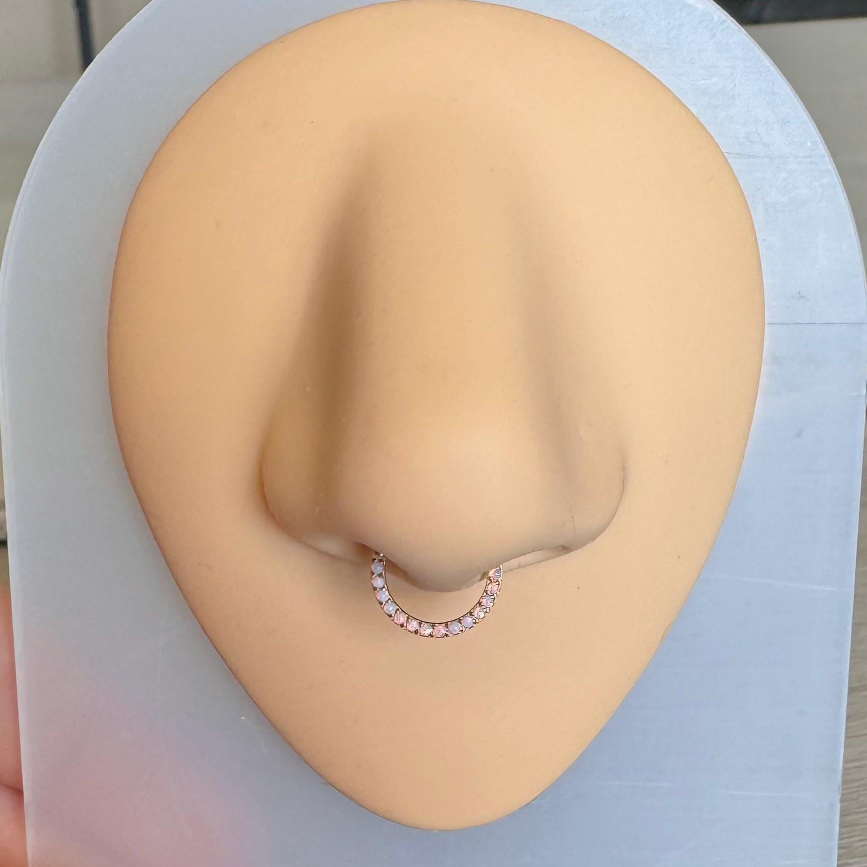 Verite Opale Septum Ring-Septum Ring-Elara Body Jewelry