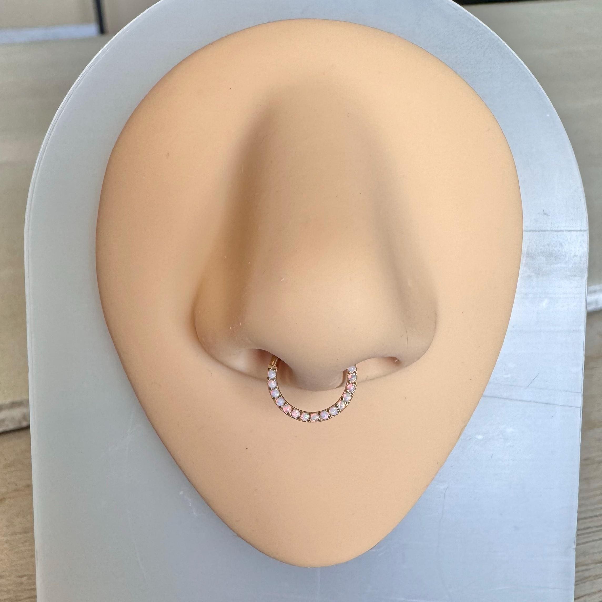 Verite Opale Septum Ring-Septum Ring-Elara Body Jewelry