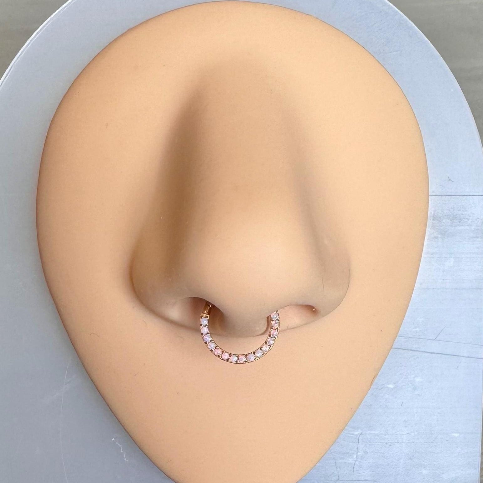 Verite Opale Septum Ring-Septum Ring-Elara Body Jewelry