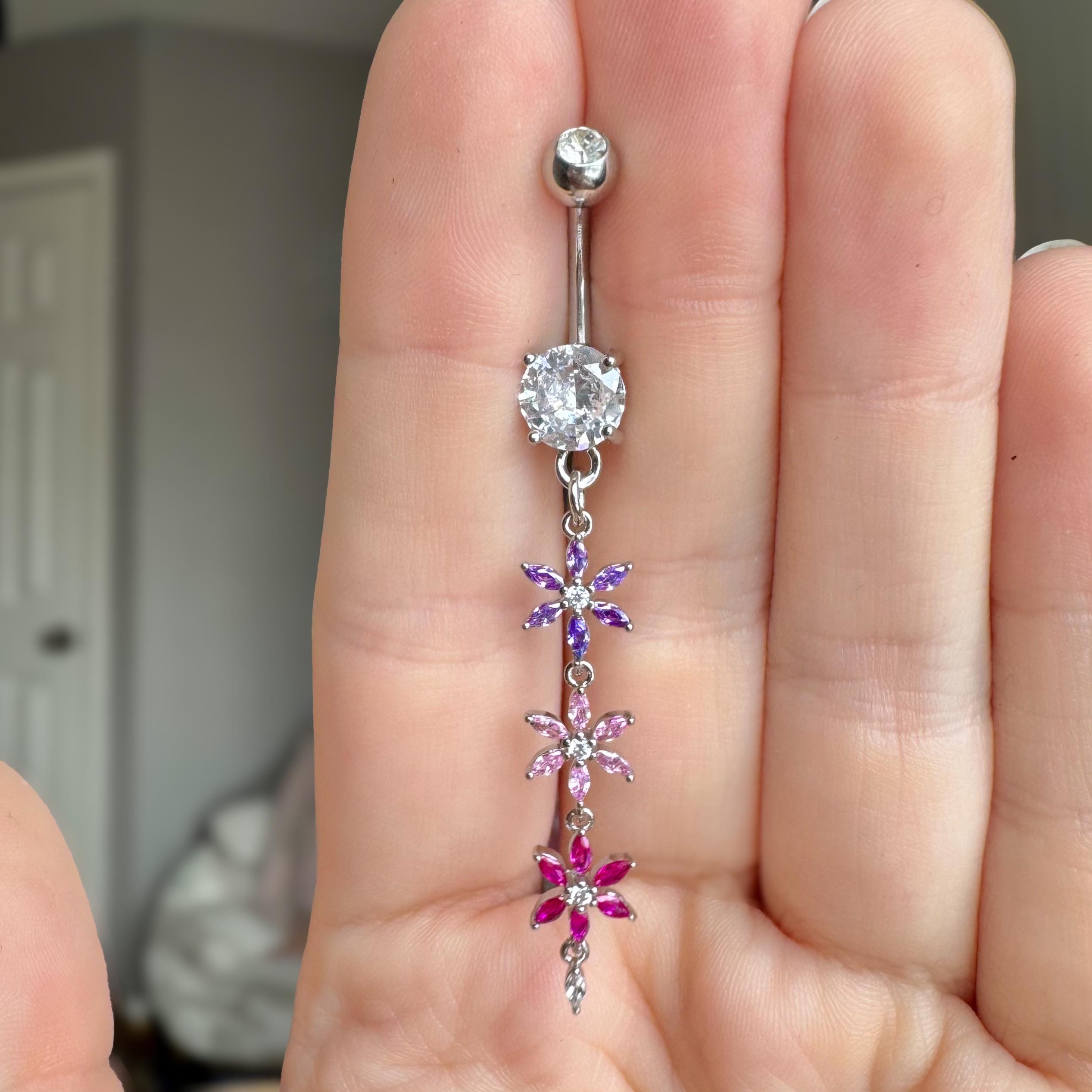 Wisteria Arbor Belly Button Ring-Belly Button Rings-Elara Body Jewelry