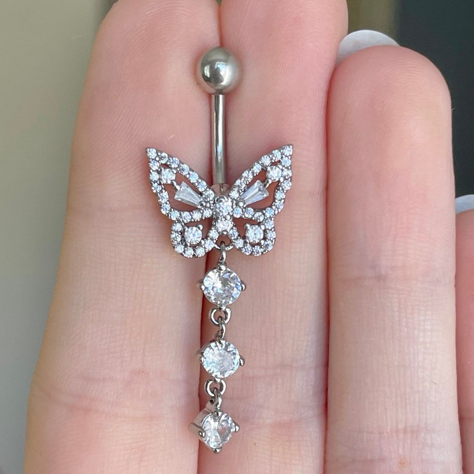 Aeris Belly Button Ring-Belly Button Rings-Elara Body Jewelry