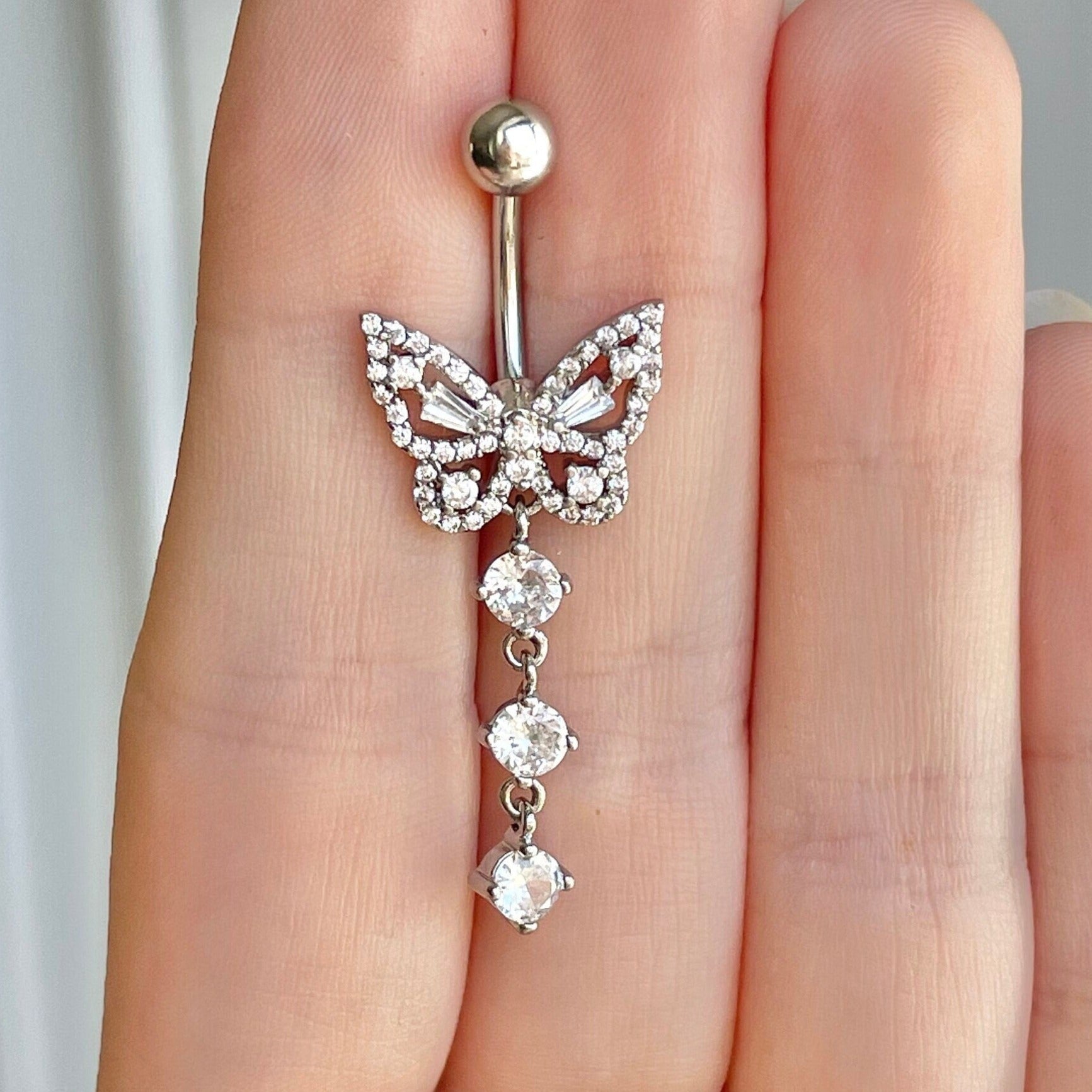 Aeris Belly Button Ring-Belly Button Rings-Elara Body Jewelry