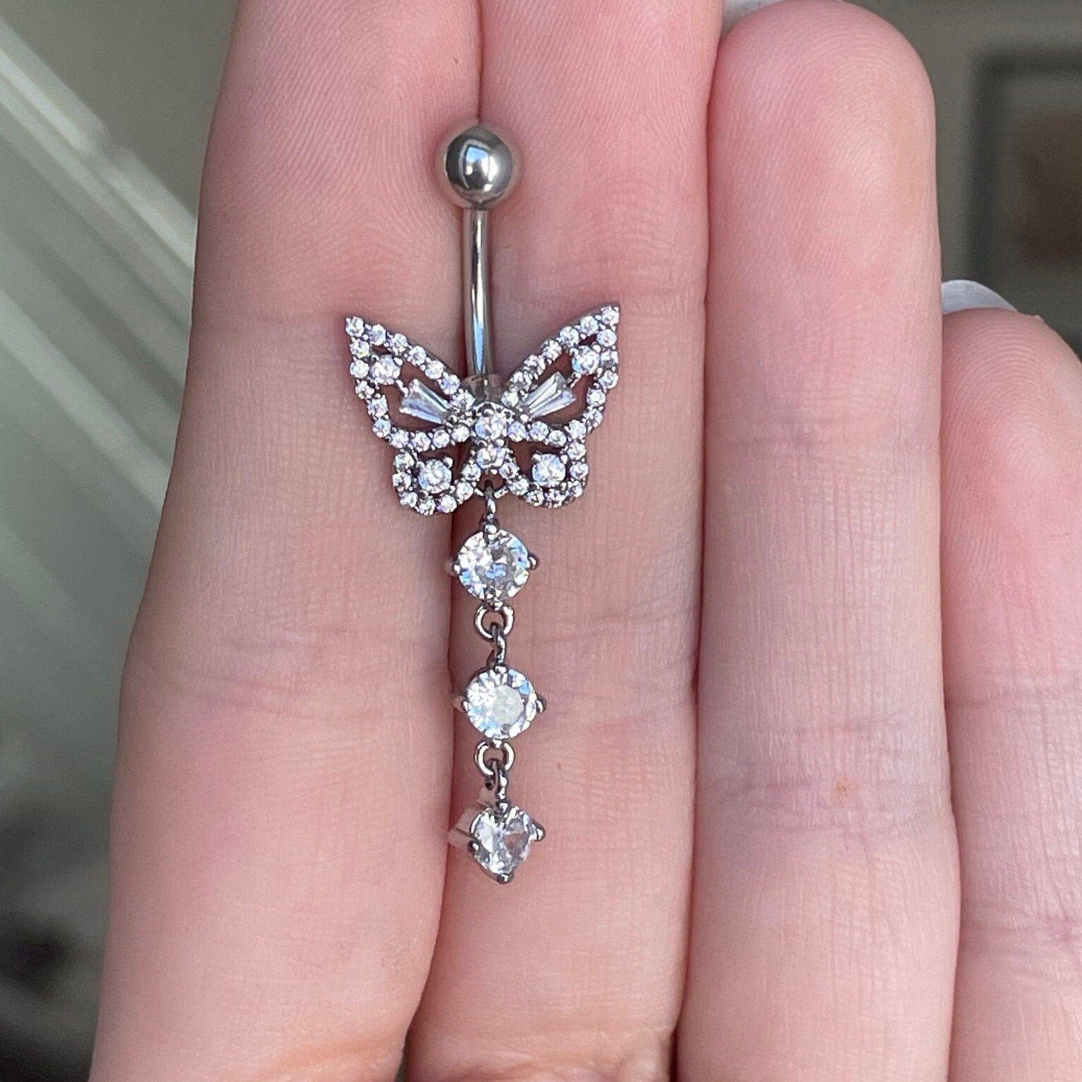 Aeris Belly Button Ring-Belly Button Rings-Elara Body Jewelry