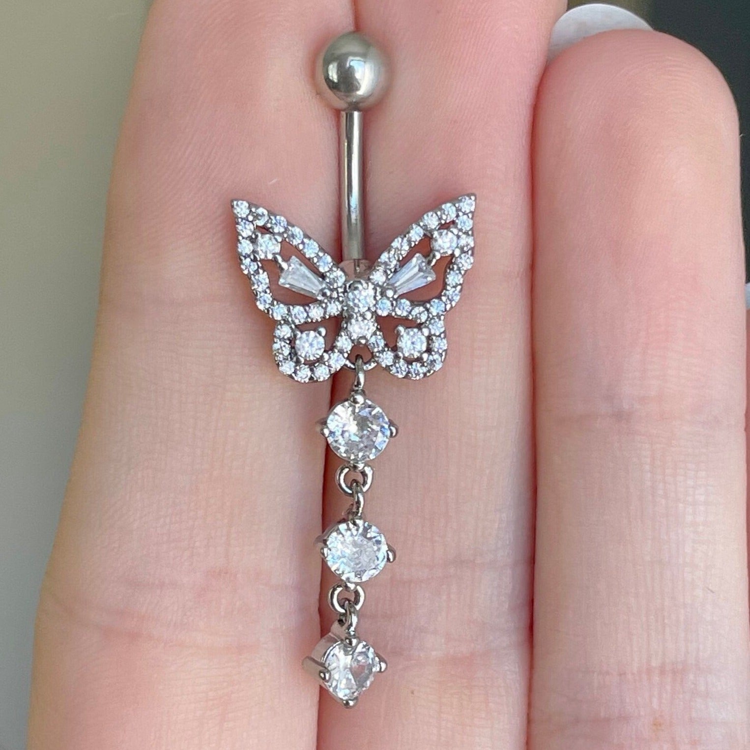 Aeris Belly Button Ring-Belly Button Rings-Elara Body Jewelry