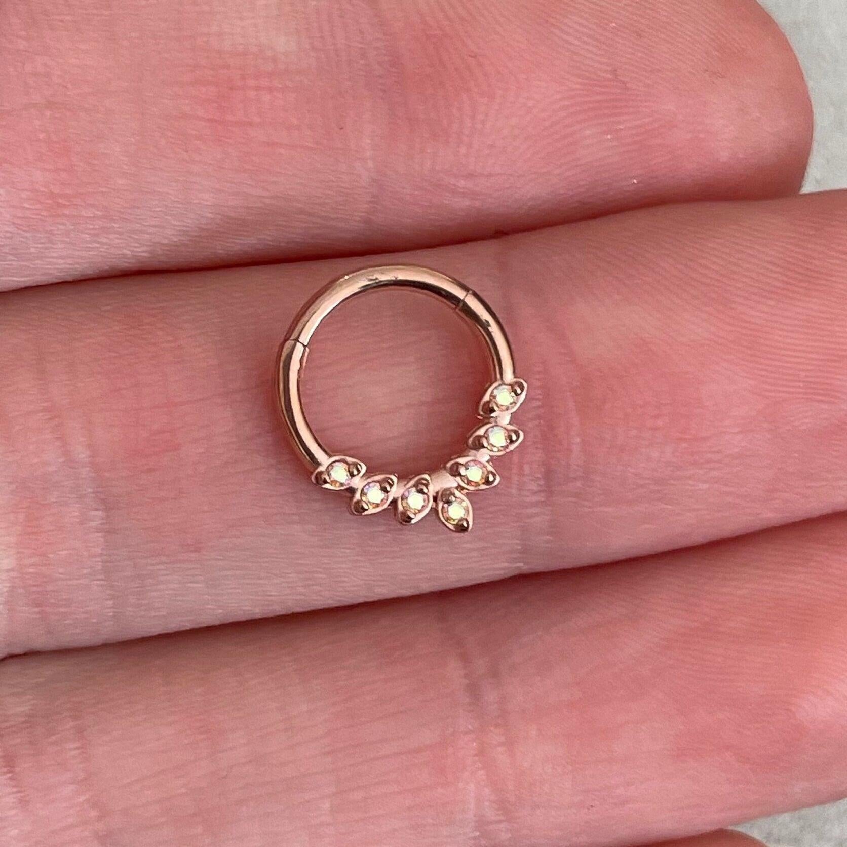 Althea Aura Daith Earring-Daith Earring-Elara Body Jewelry