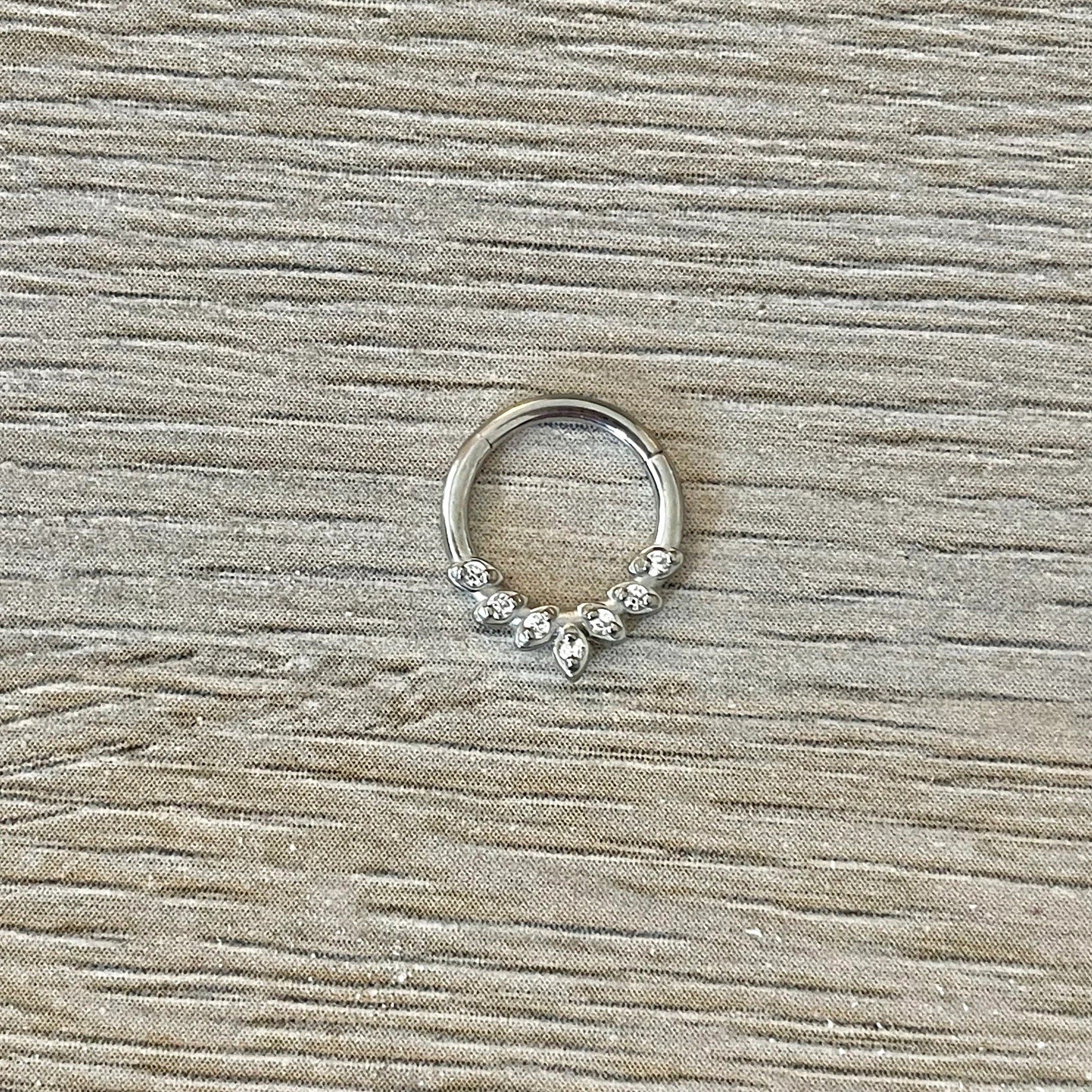 Althea Aura Daith Earring-Daith Earring-Silver-8mm-Elara Body Jewelry