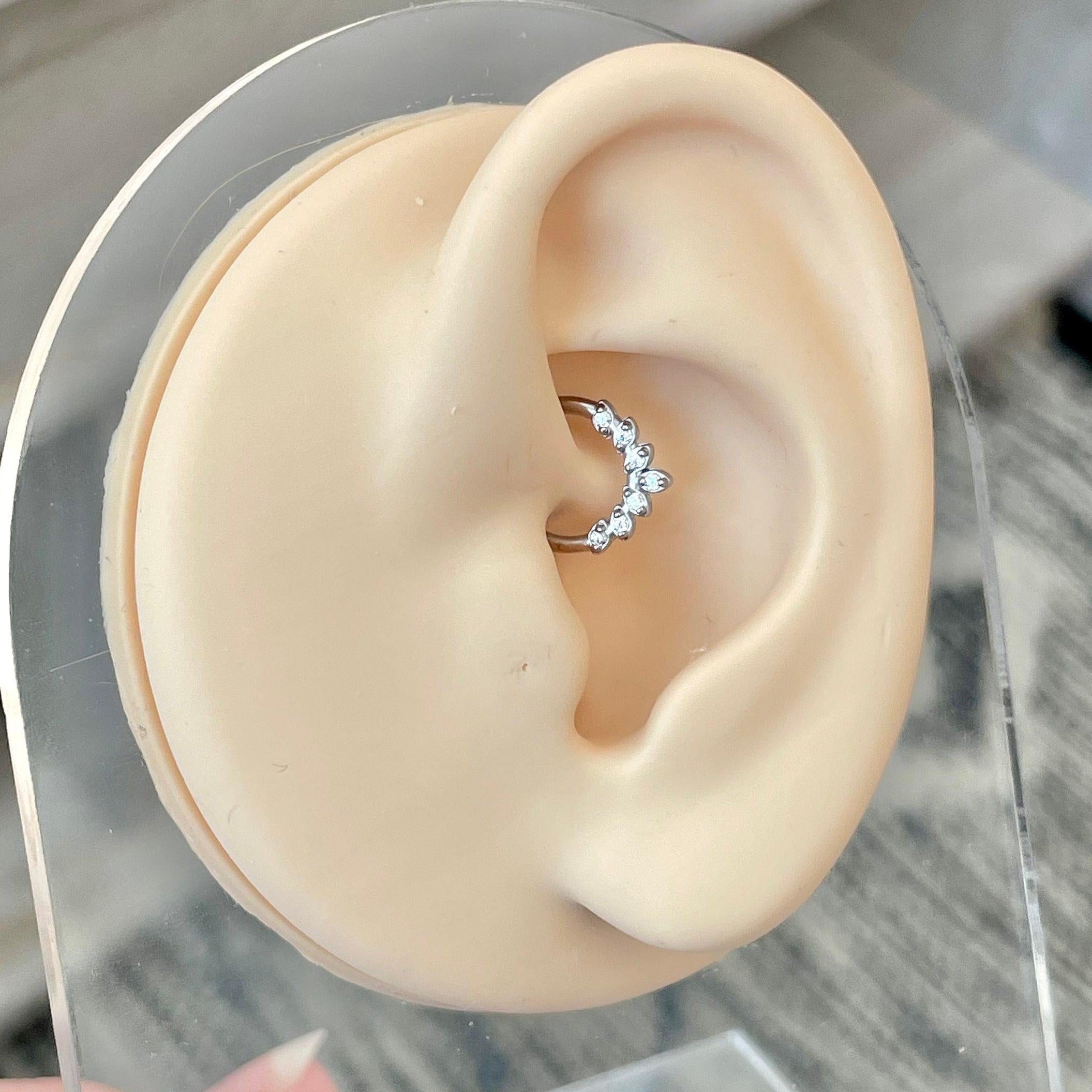 Althea Aura Daith Earring-Daith Earring-Elara Body Jewelry