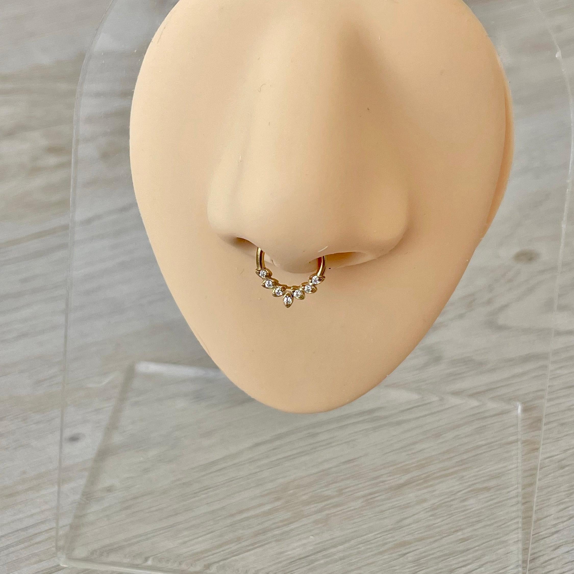 Althea Aura Septum Ring-Septum Ring-Elara Body Jewelry