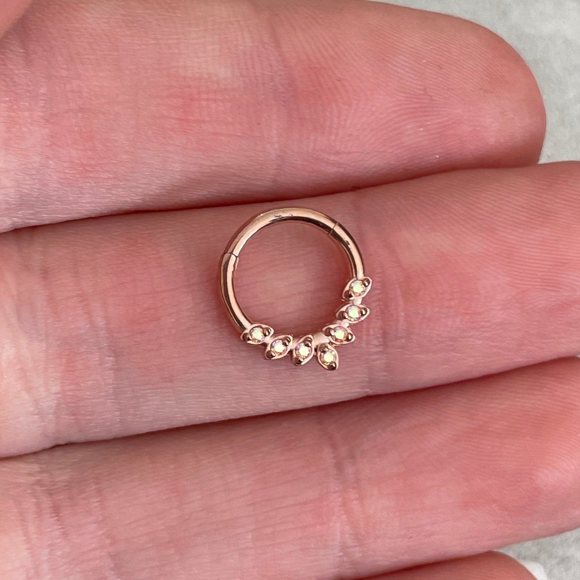 Althea Aura Septum Ring-Septum Ring-Elara Body Jewelry