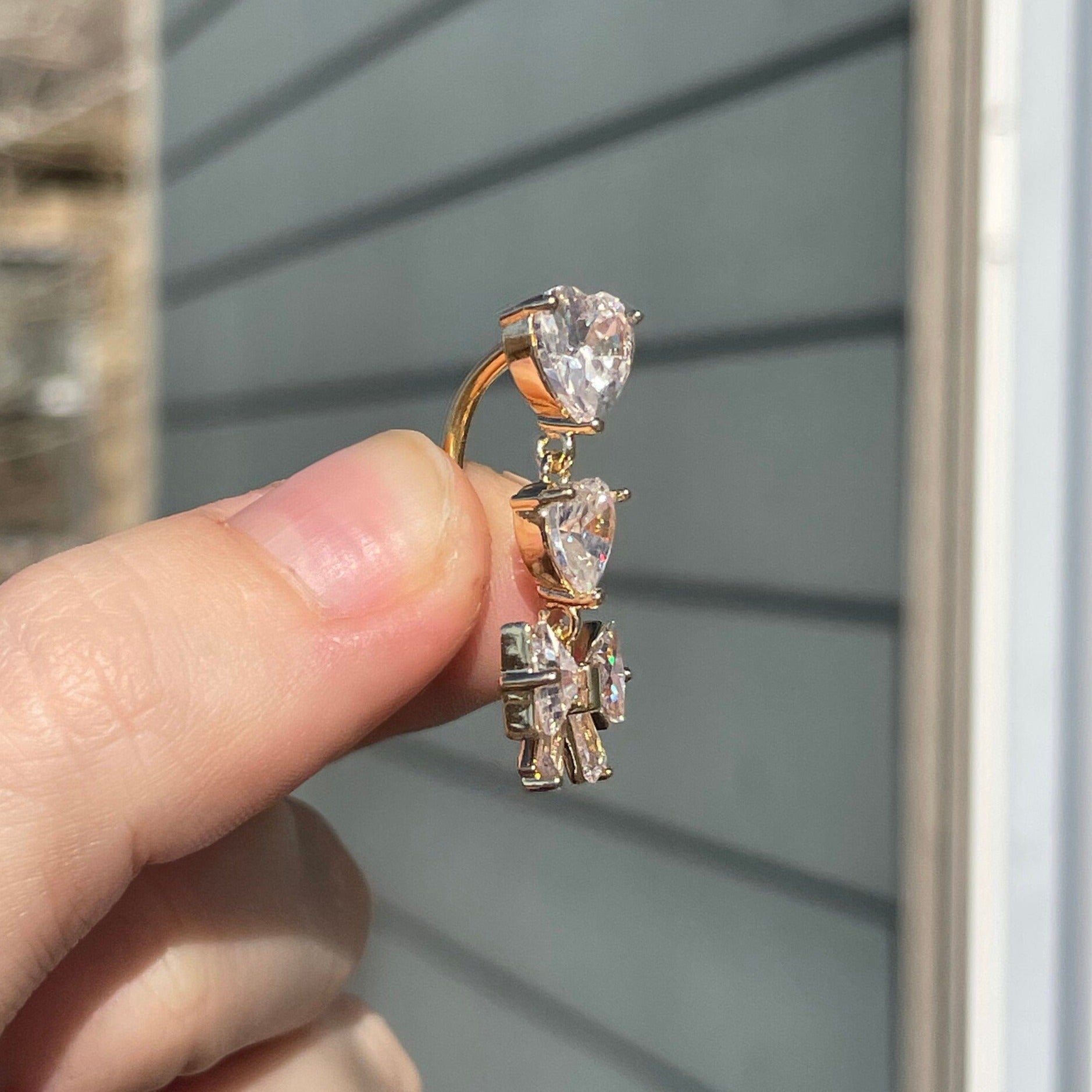 Amorette Belle Belly Button Ring-Belly Button Rings-Elara Body Jewelry