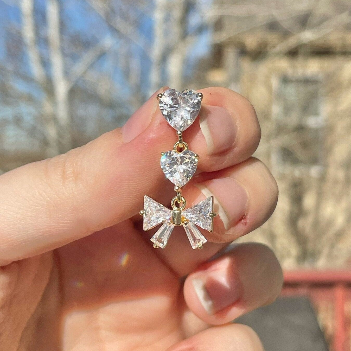 Amorette Belle Belly Button Ring-Belly Button Rings-Gold-Elara Body Jewelry