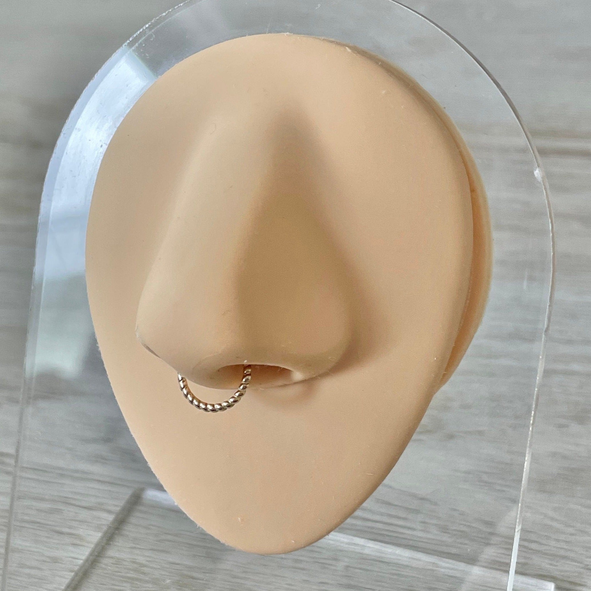 Aralyth Solid Gold Septum Ring-Septum Ring-Elara Body Jewelry