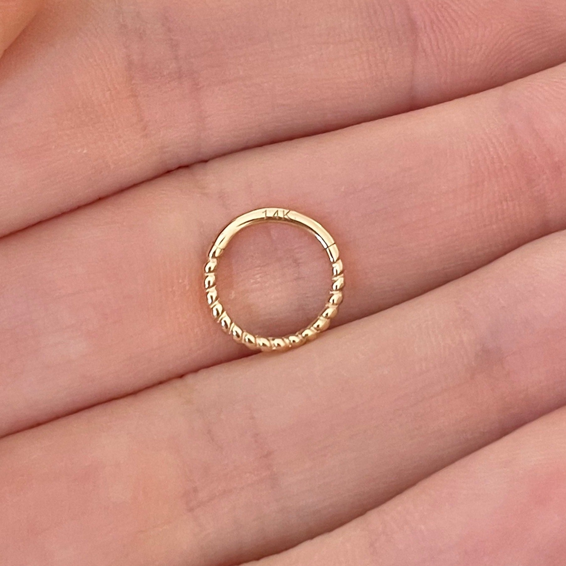 Aralyth Solid Gold Septum Ring-Septum Ring-Elara Body Jewelry