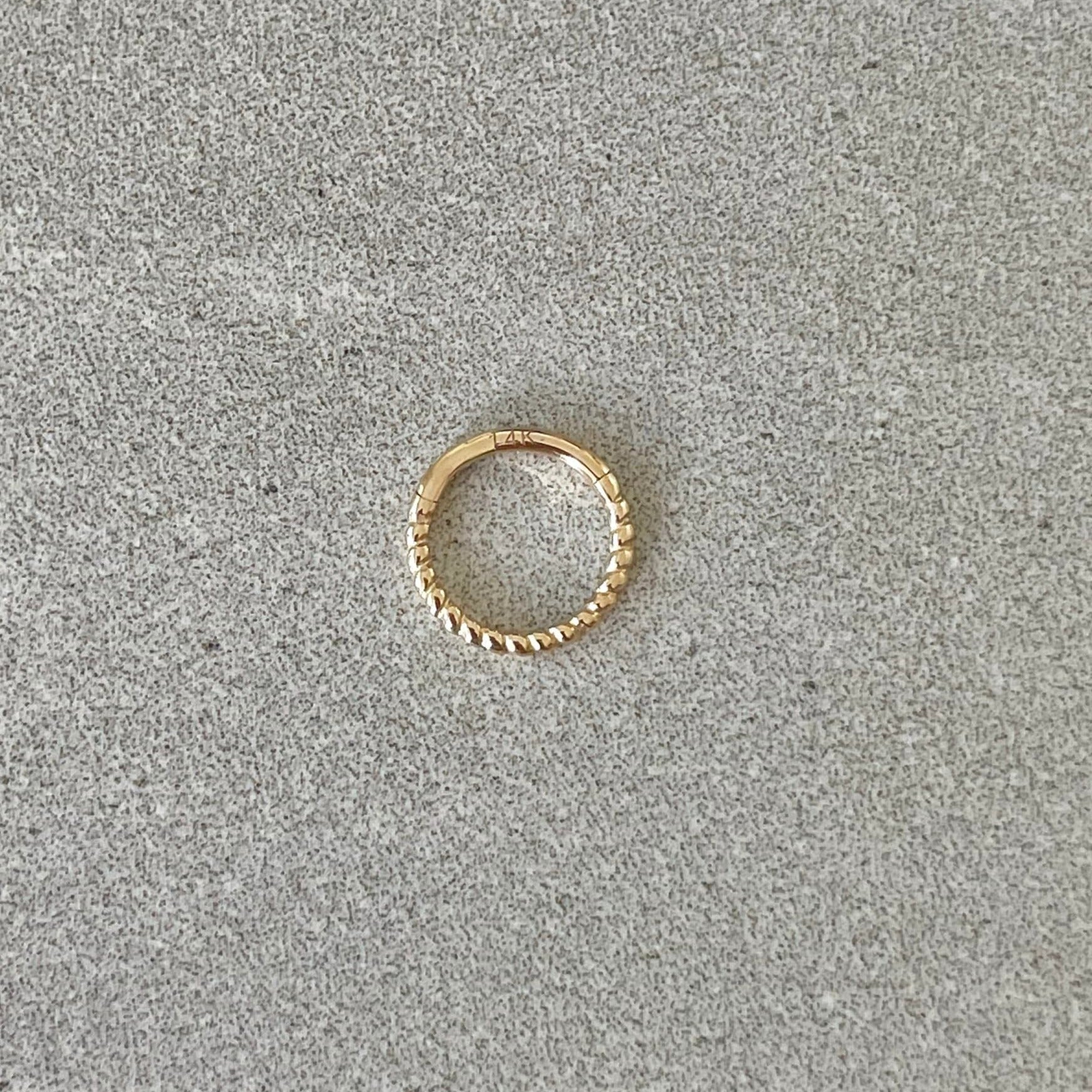 Aralyth Solid Gold Septum Ring-Septum Ring-Elara Body Jewelry