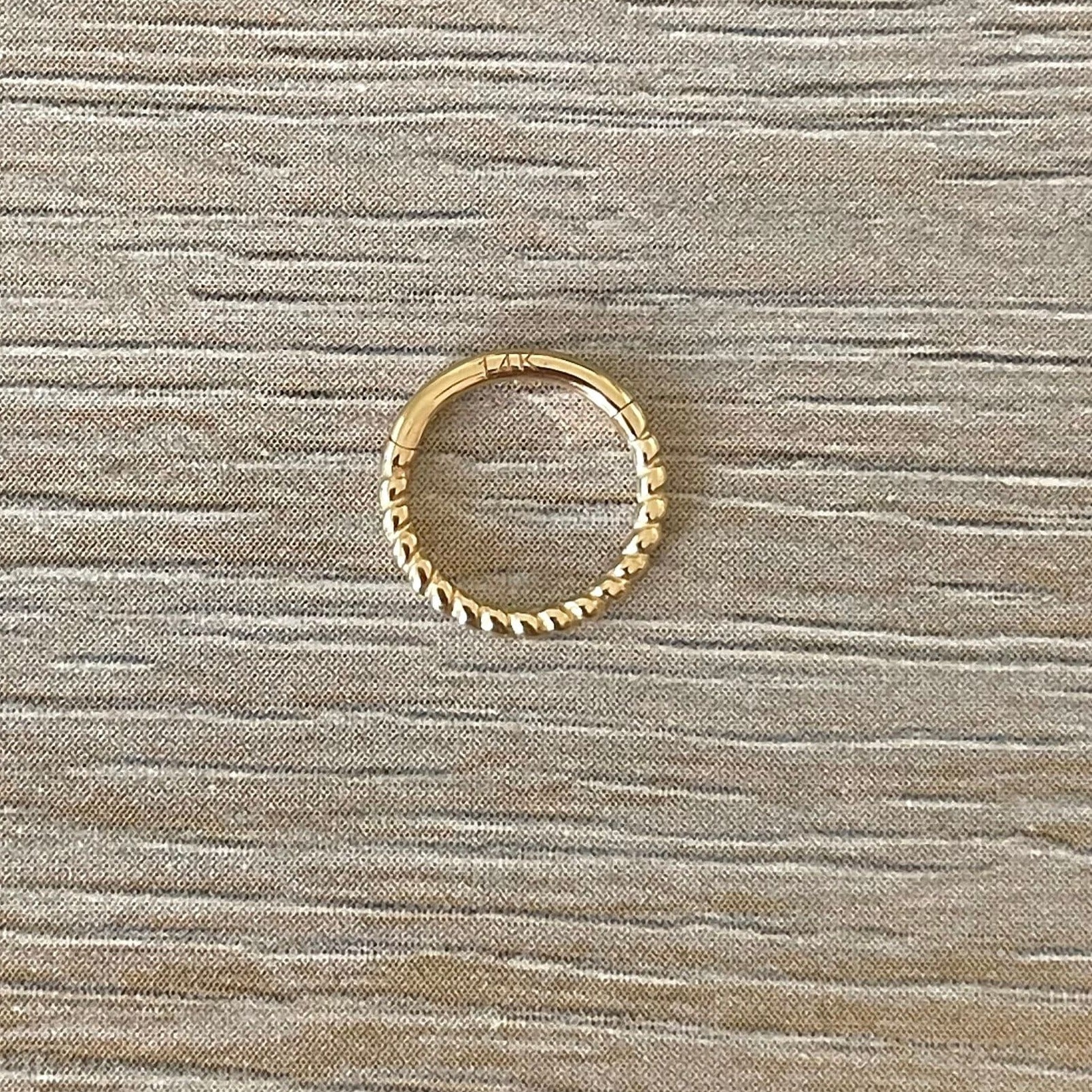 Aralyth Solid Gold Septum Ring-Septum Ring-Elara Body Jewelry