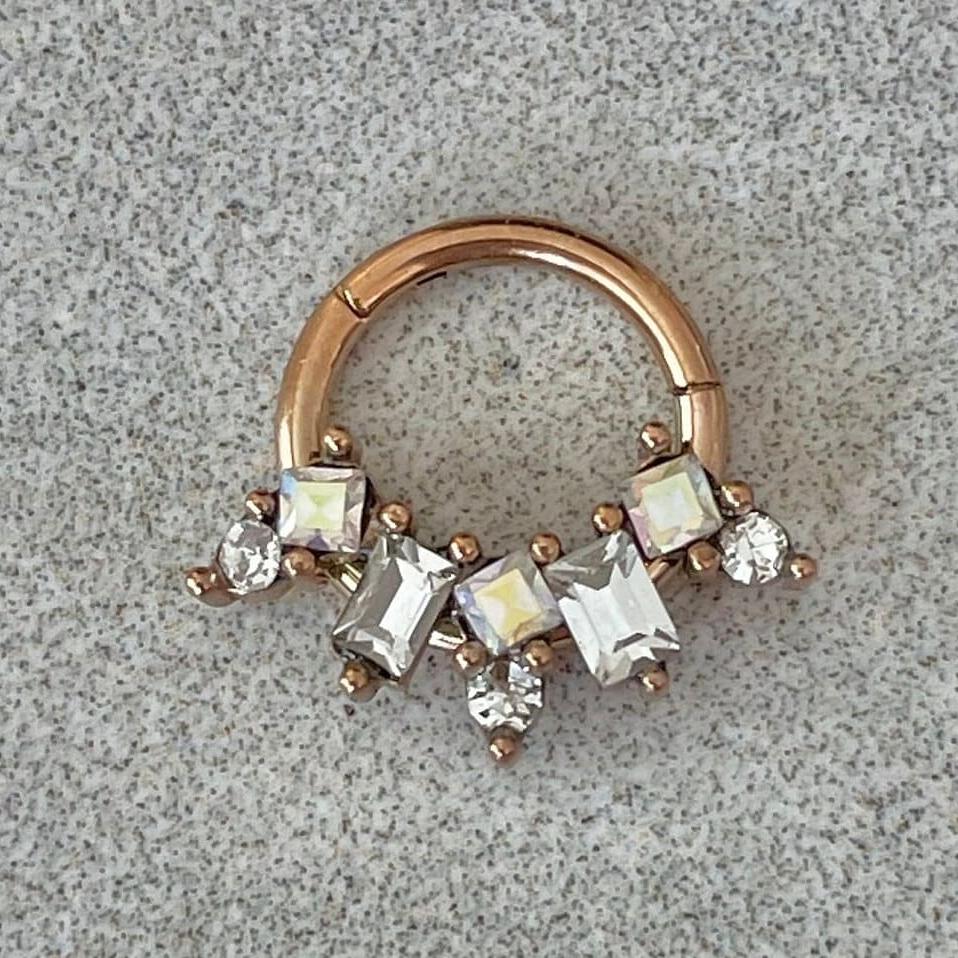 Aureform Septum Ring-Septum Ring-Rose gold-Elara Body Jewelry