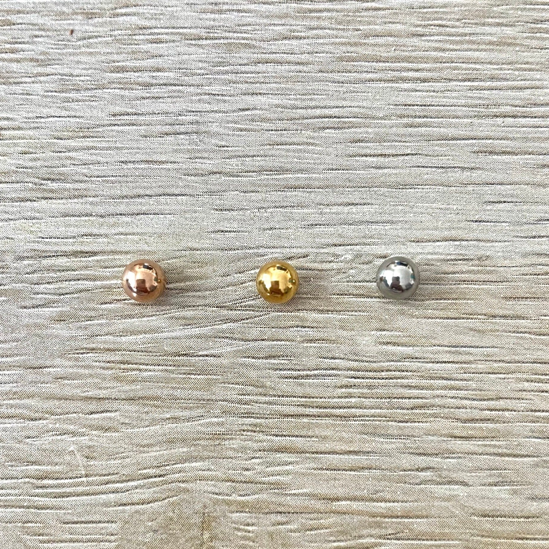 Belly Button Screw Ball Part (14G | 5mm | Surgical Steel | Silver, Gold or Rose Gold)-Belly Button Rings-Elara Body Jewelry