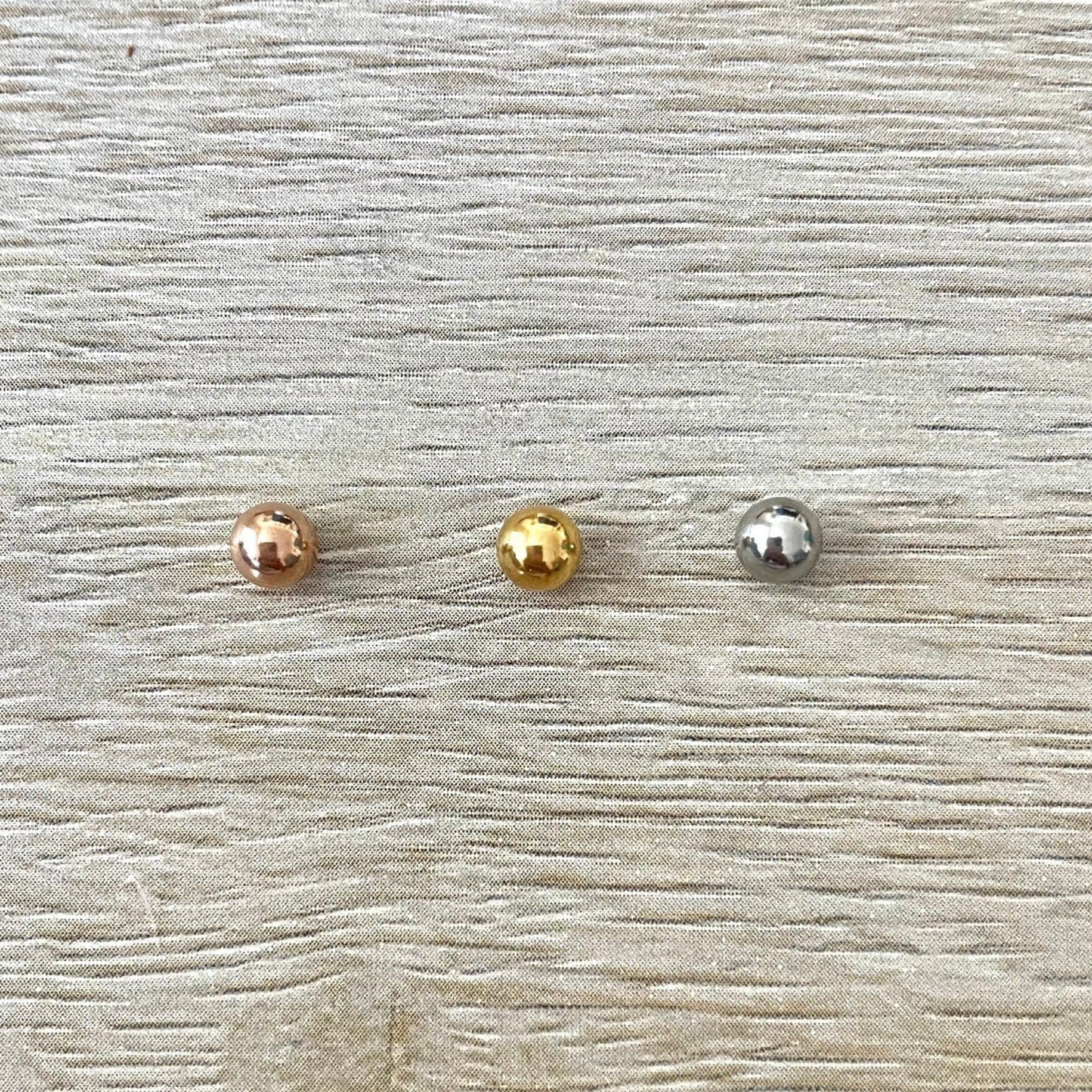Belly Button Screw Ball Part (14G | 5mm | Surgical Steel | Silver, Gold or Rose Gold)-Belly Button Rings-Elara Body Jewelry