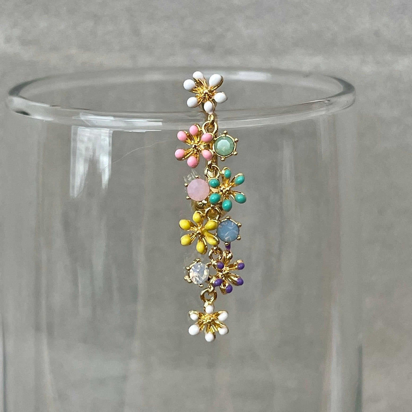 Caelis Fleur Belly Button Ring-Belly Button Rings-Elara Body Jewelry