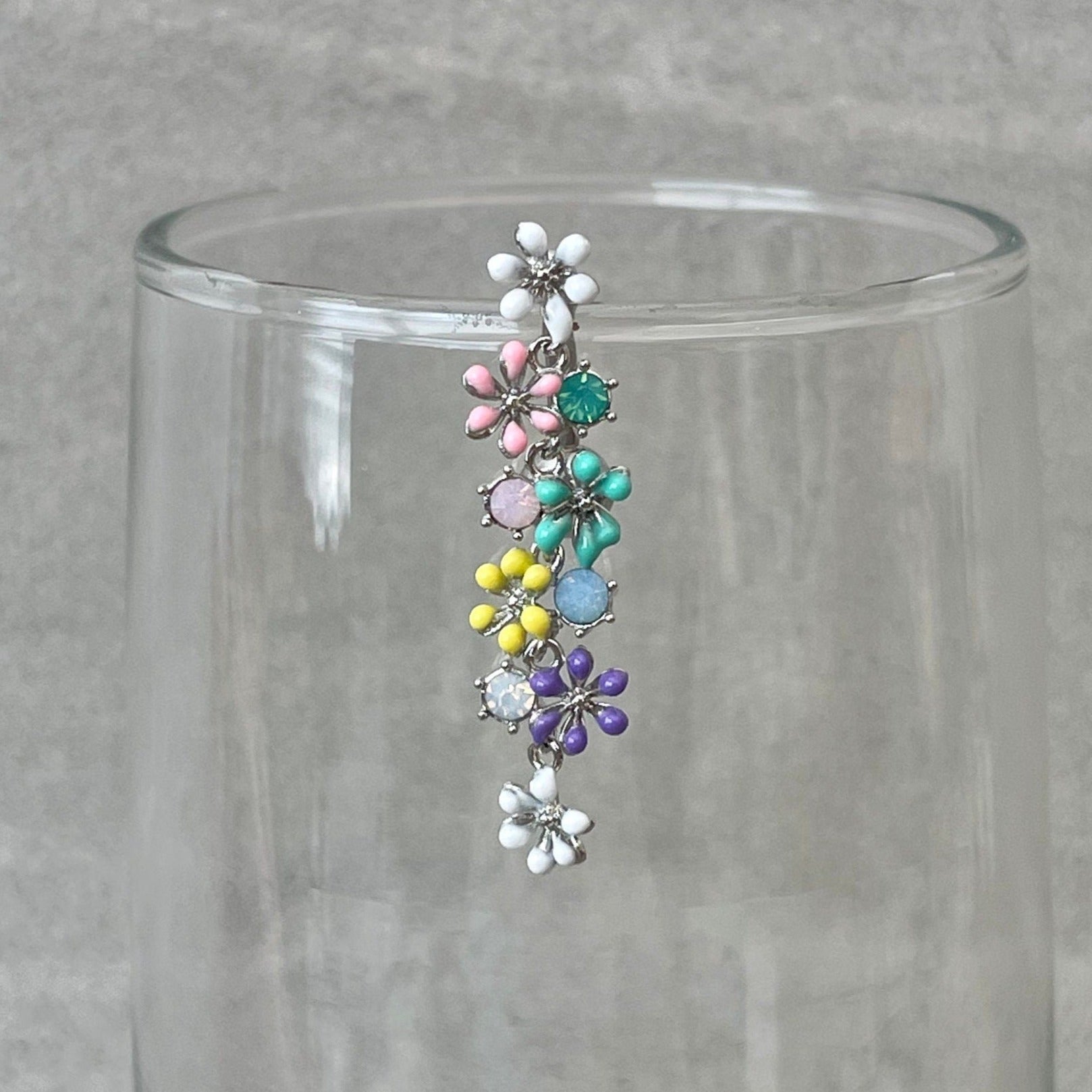 Caelis Fleur Belly Button Ring-Belly Button Rings-Silver-Elara Body Jewelry