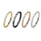 Celestial Whisper Conch Earring-Cartilage Earring-Silver - Titanium-8mm Inner Diameter-Elara Body Jewelry