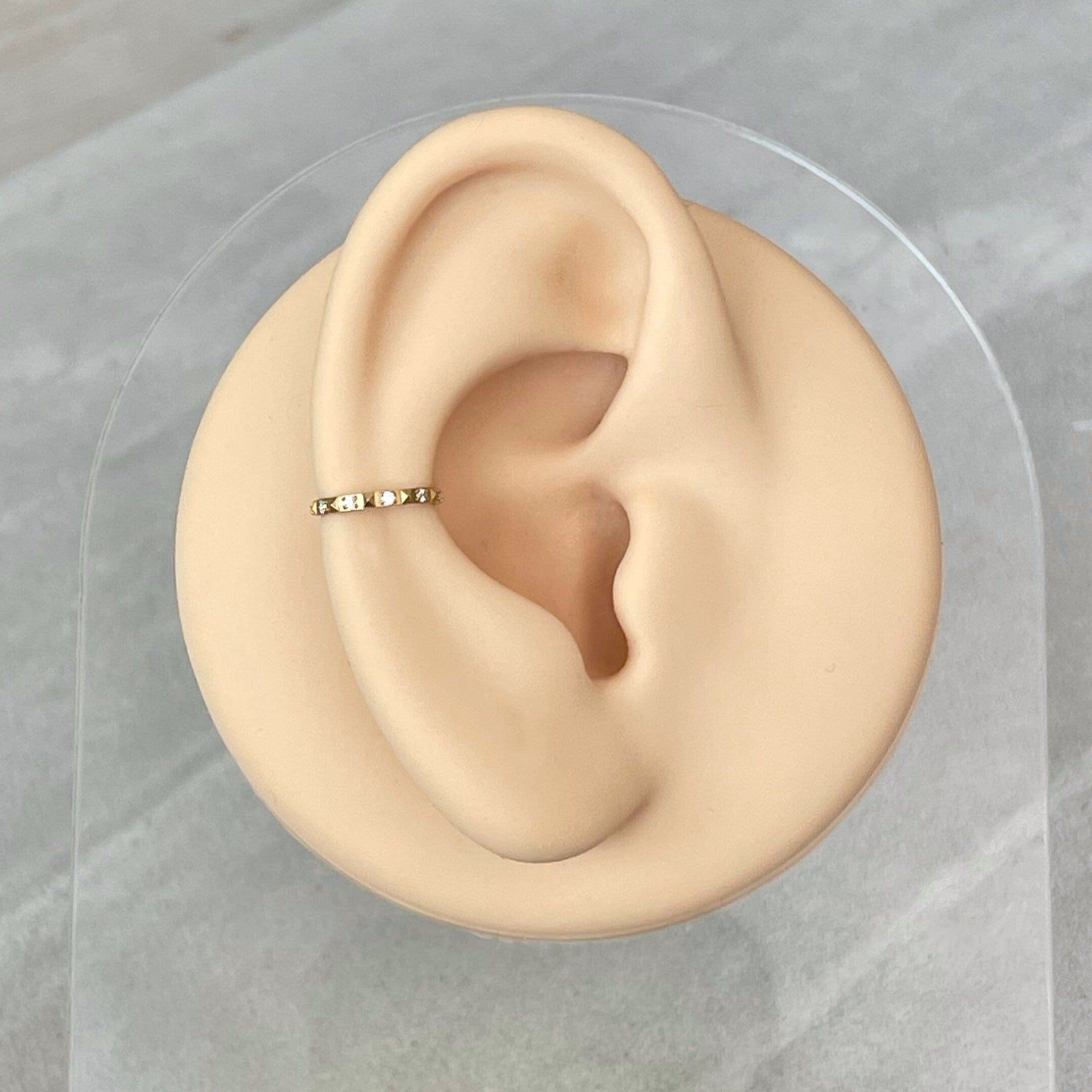 Celestial Whisper Helix Earring-Cartilage Earring-Elara Body Jewelry